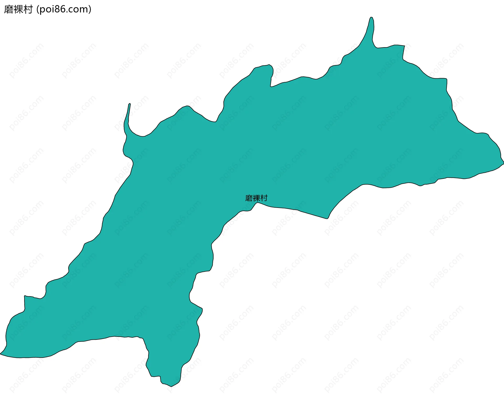 磨裸村边界地图