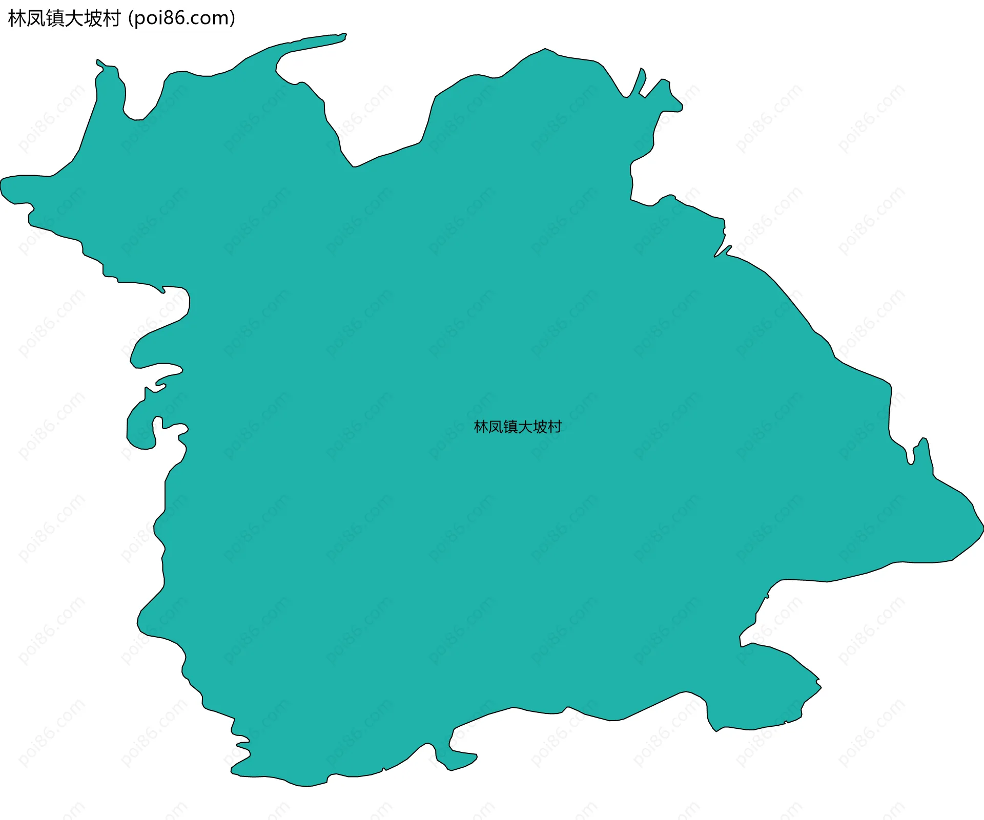 林凤镇大坡村边界地图