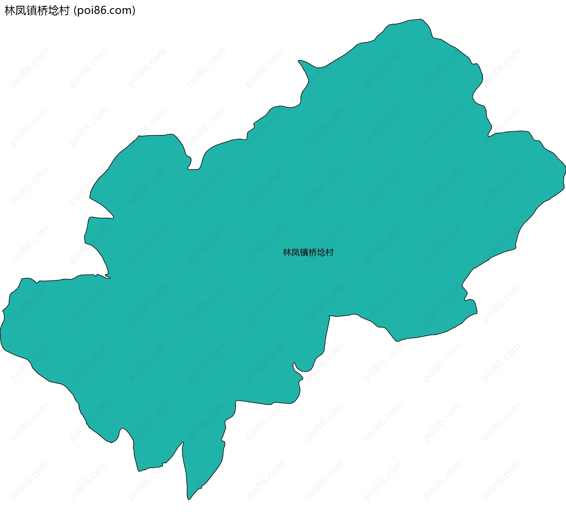 林凤镇桥埝村边界地图