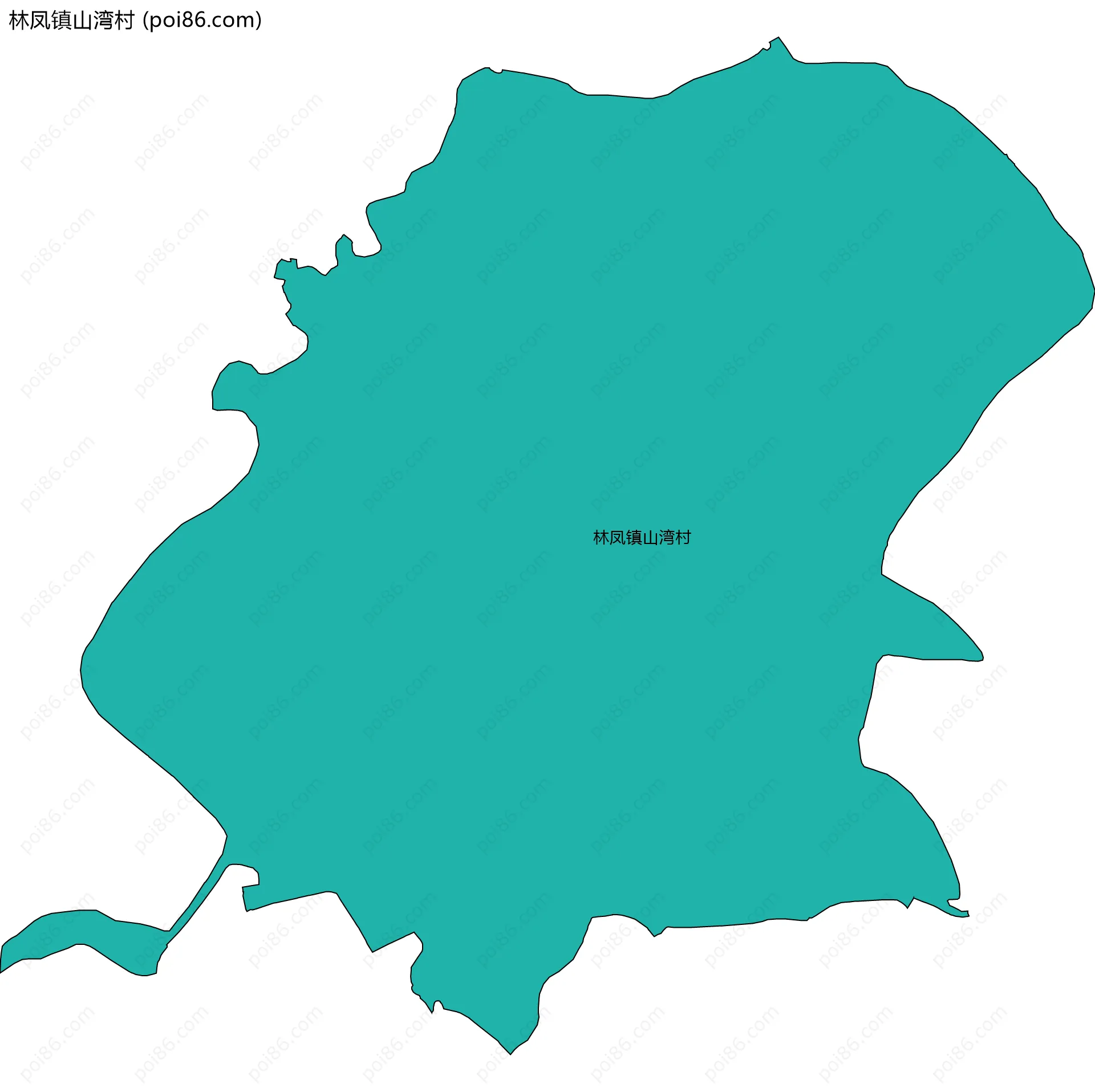 林凤镇山湾村边界地图