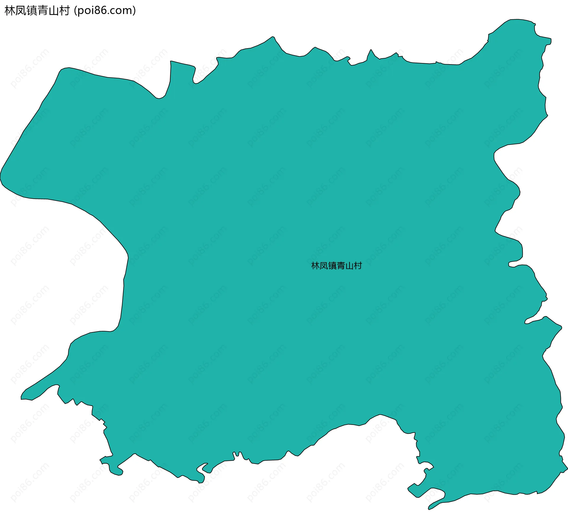 林凤镇青山村边界地图