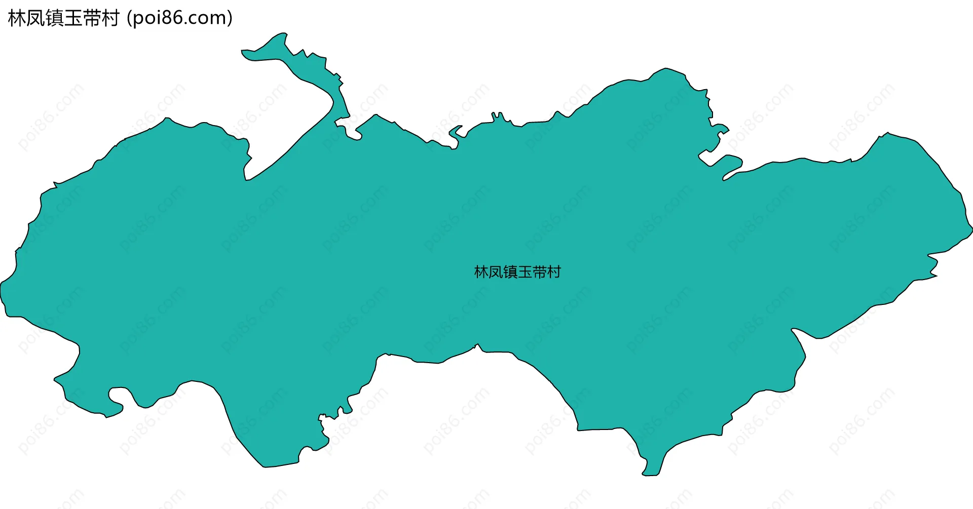 林凤镇玉带村边界地图