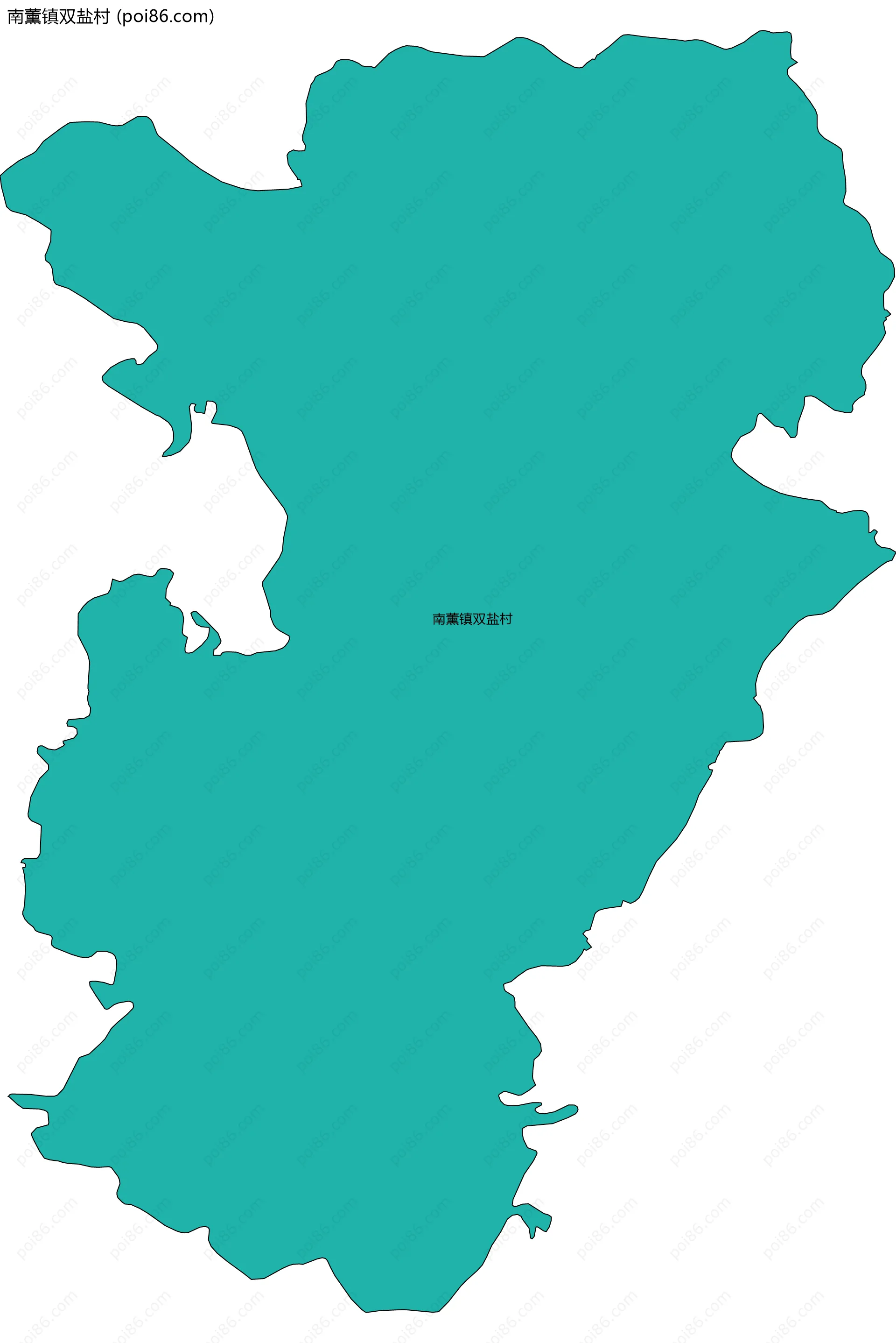 南薰镇双盐村边界地图