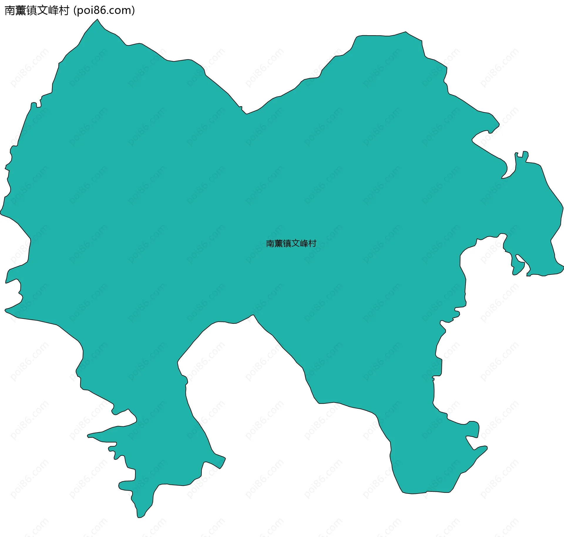 南薰镇文峰村边界地图