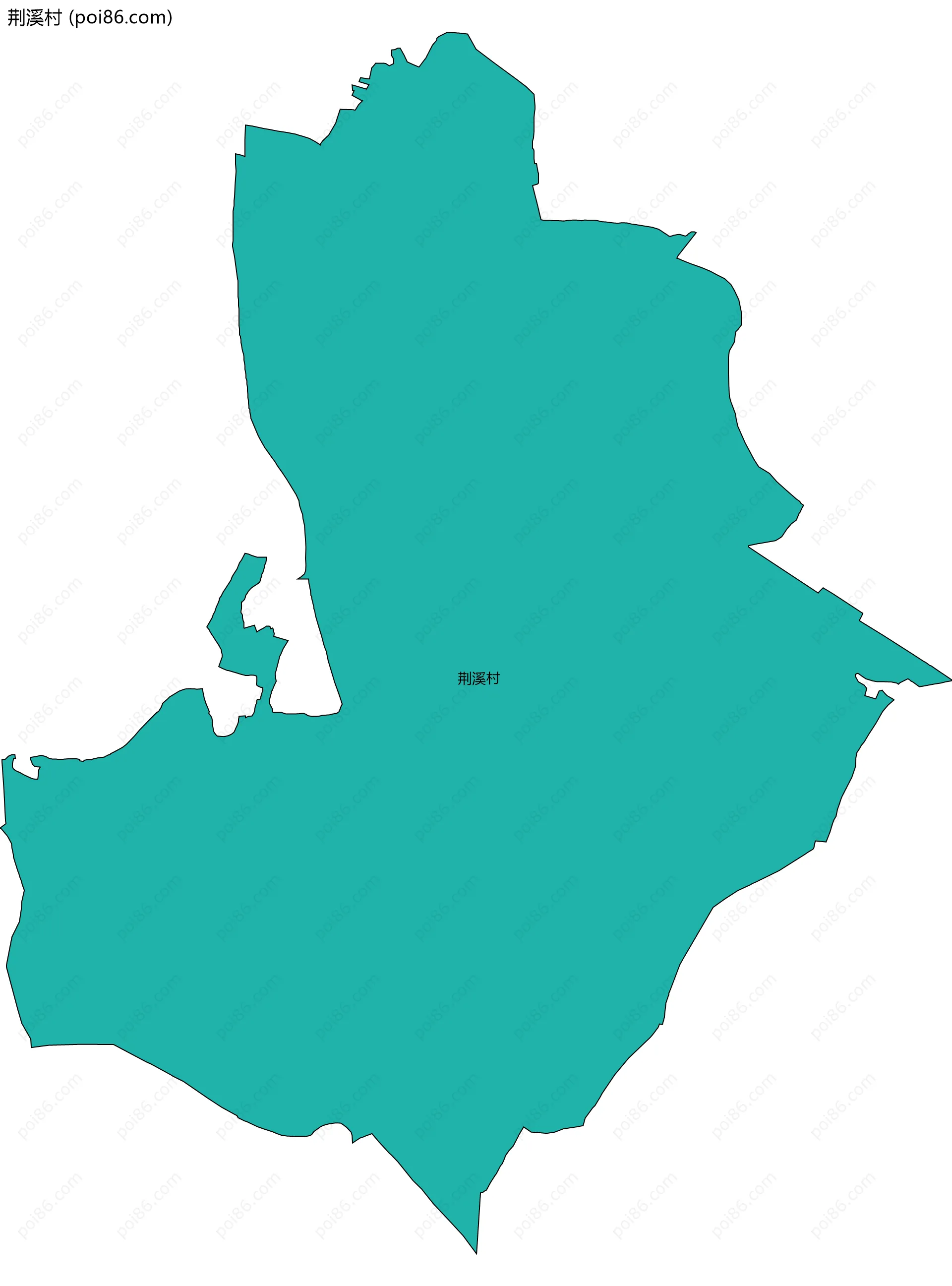 荆溪村边界地图