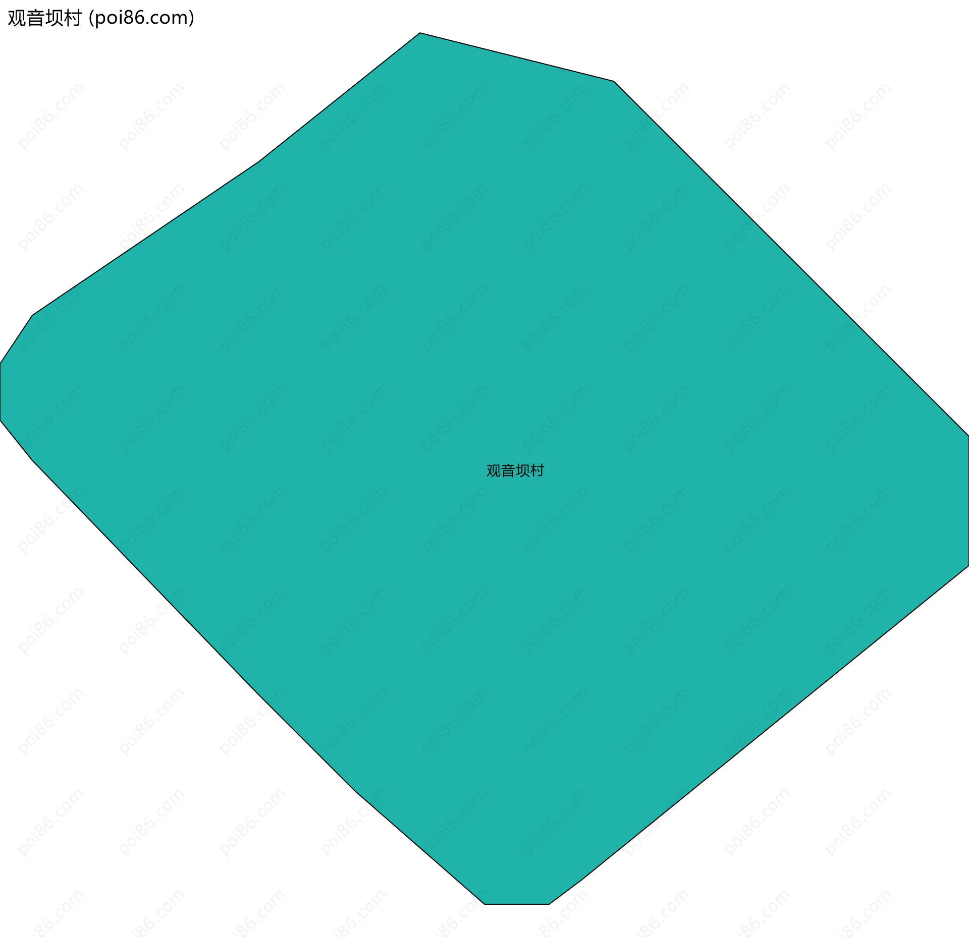 观音坝村边界地图