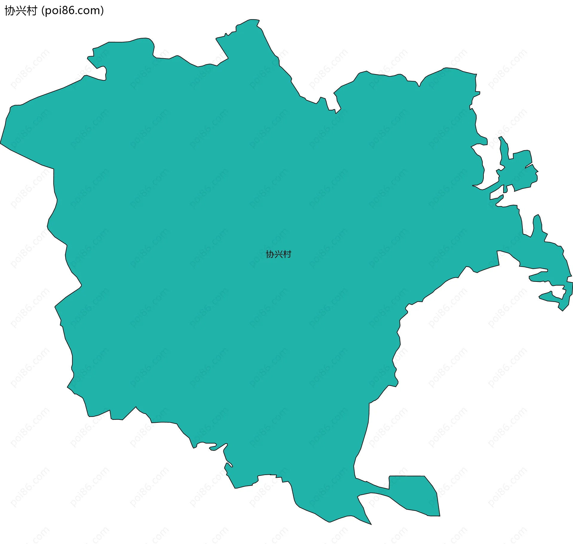 协兴村边界地图