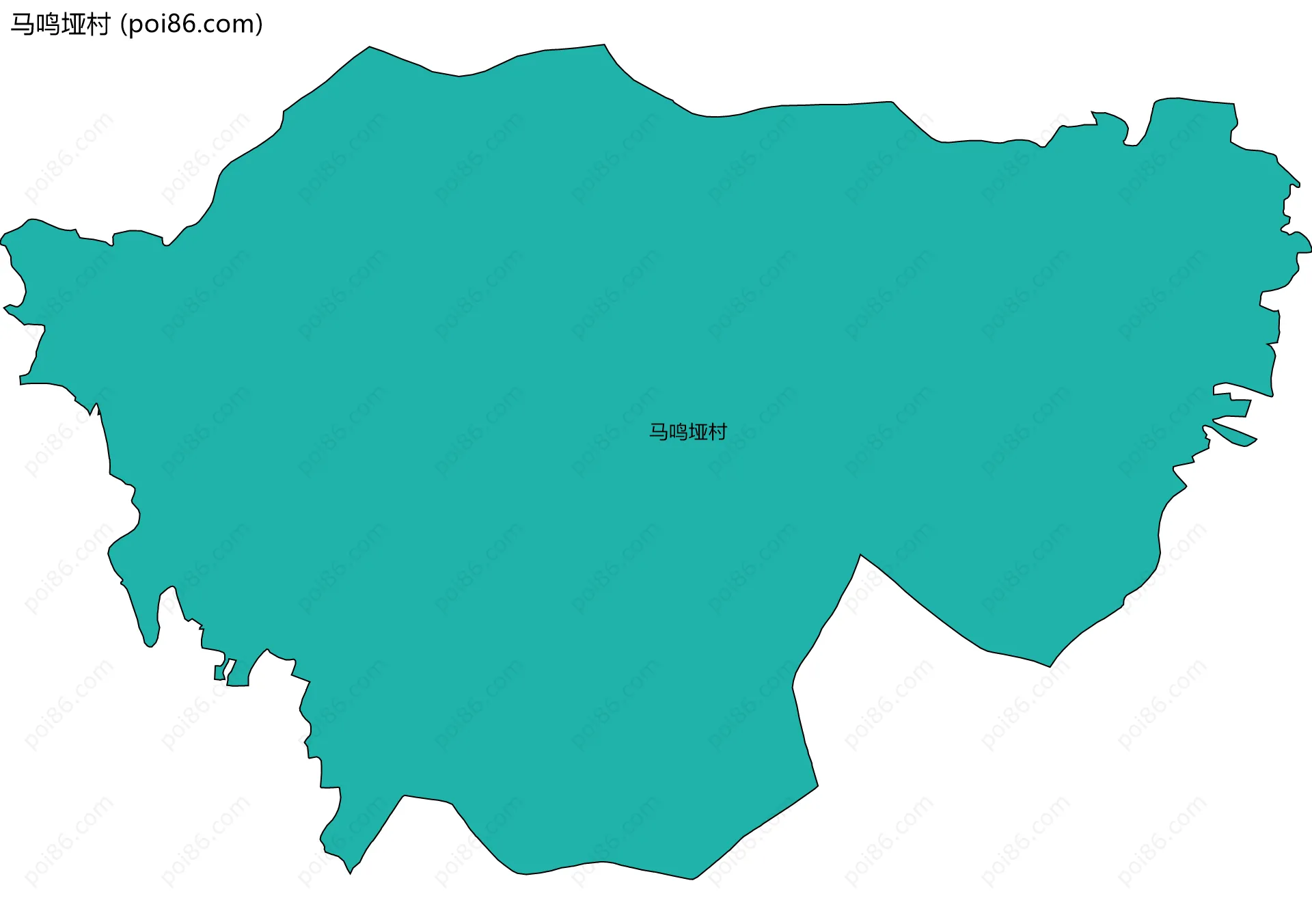 马鸣垭村边界地图