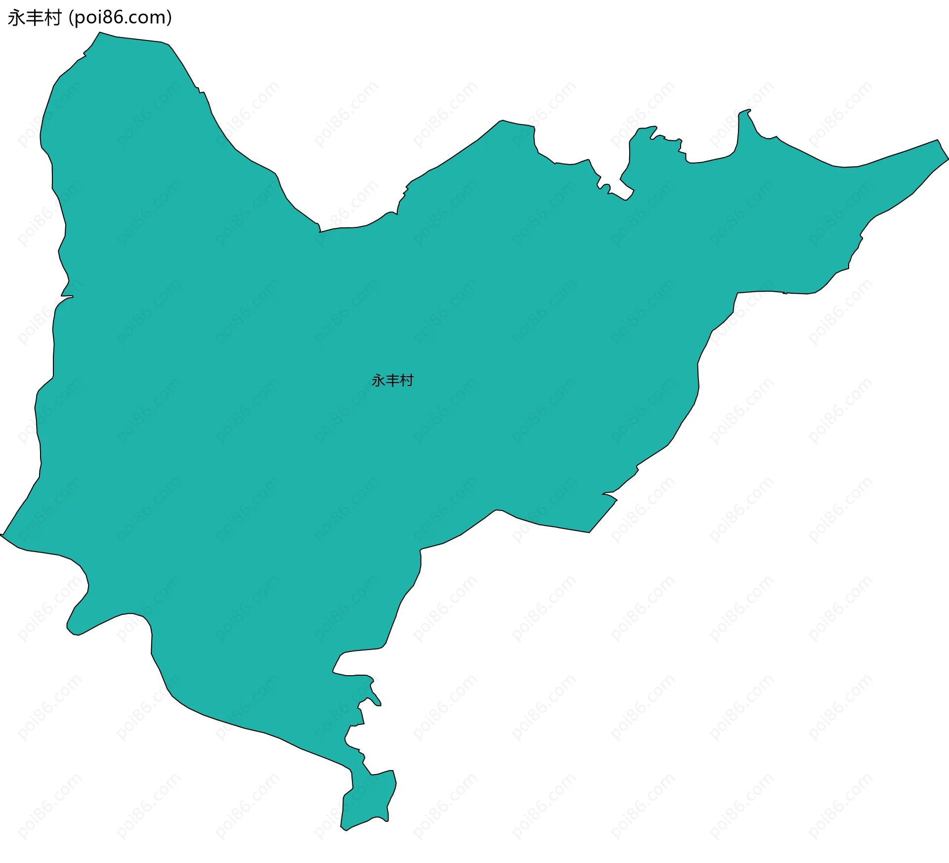 永丰村边界地图