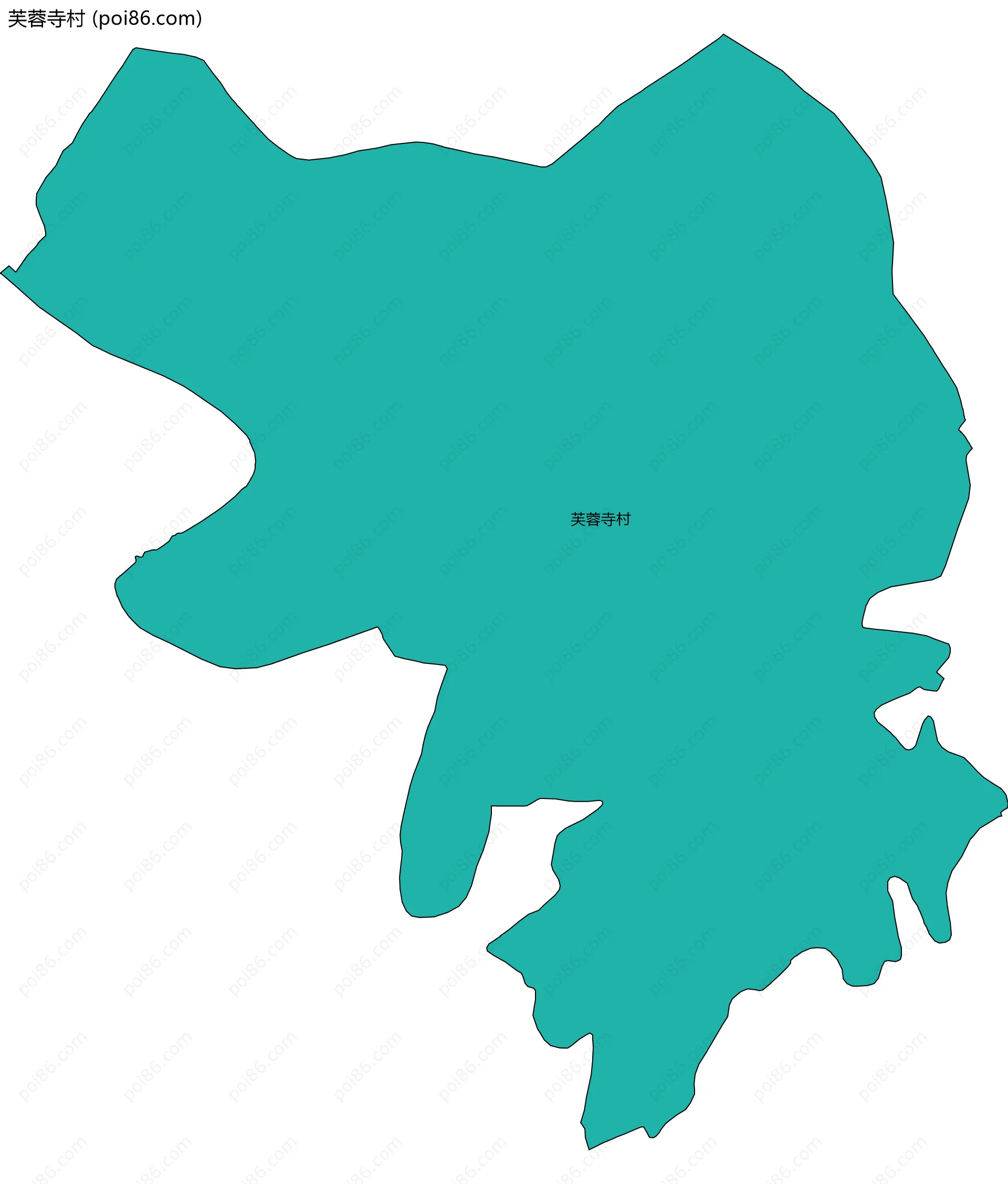 芙蓉寺村边界地图