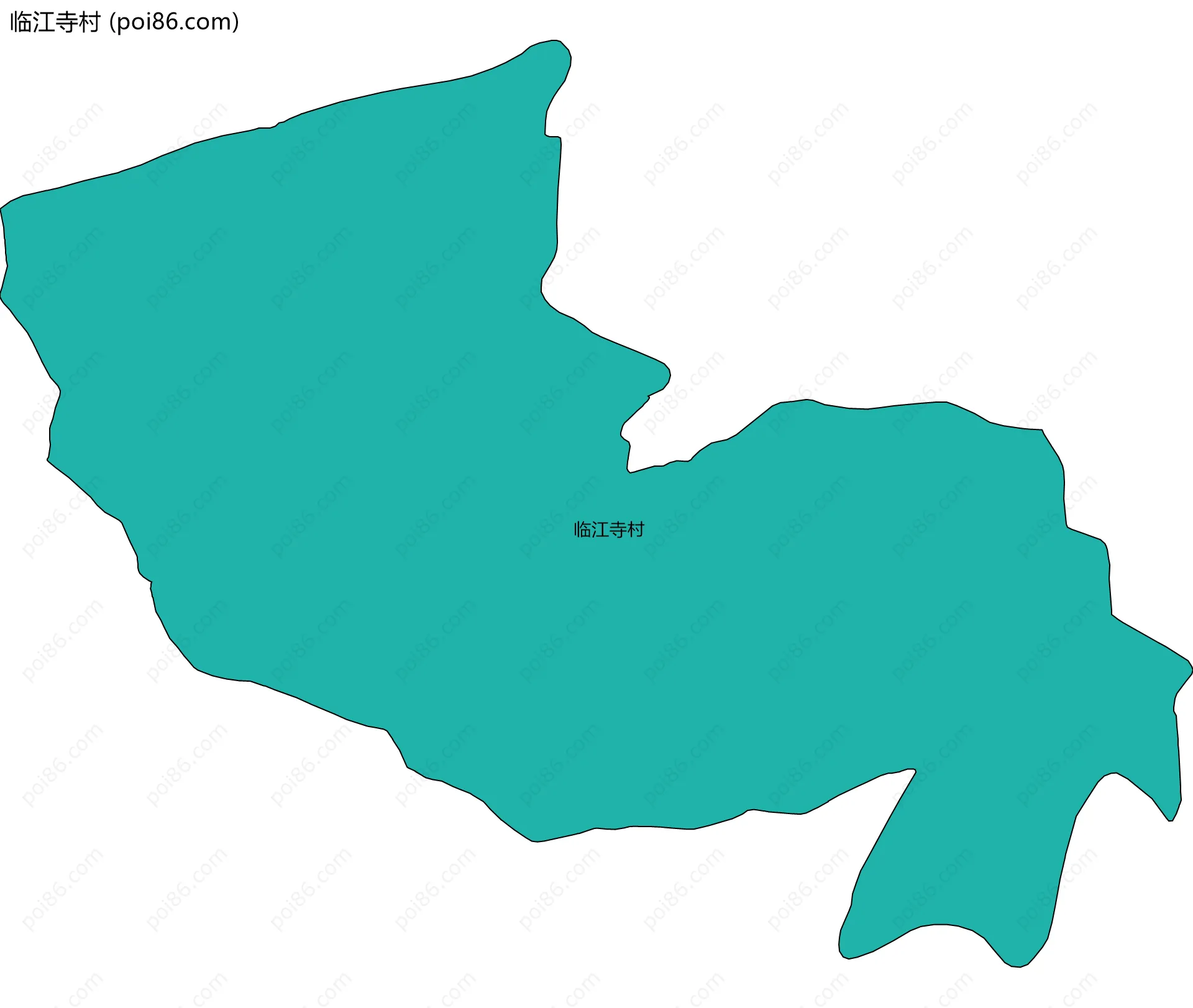 临江寺村边界地图