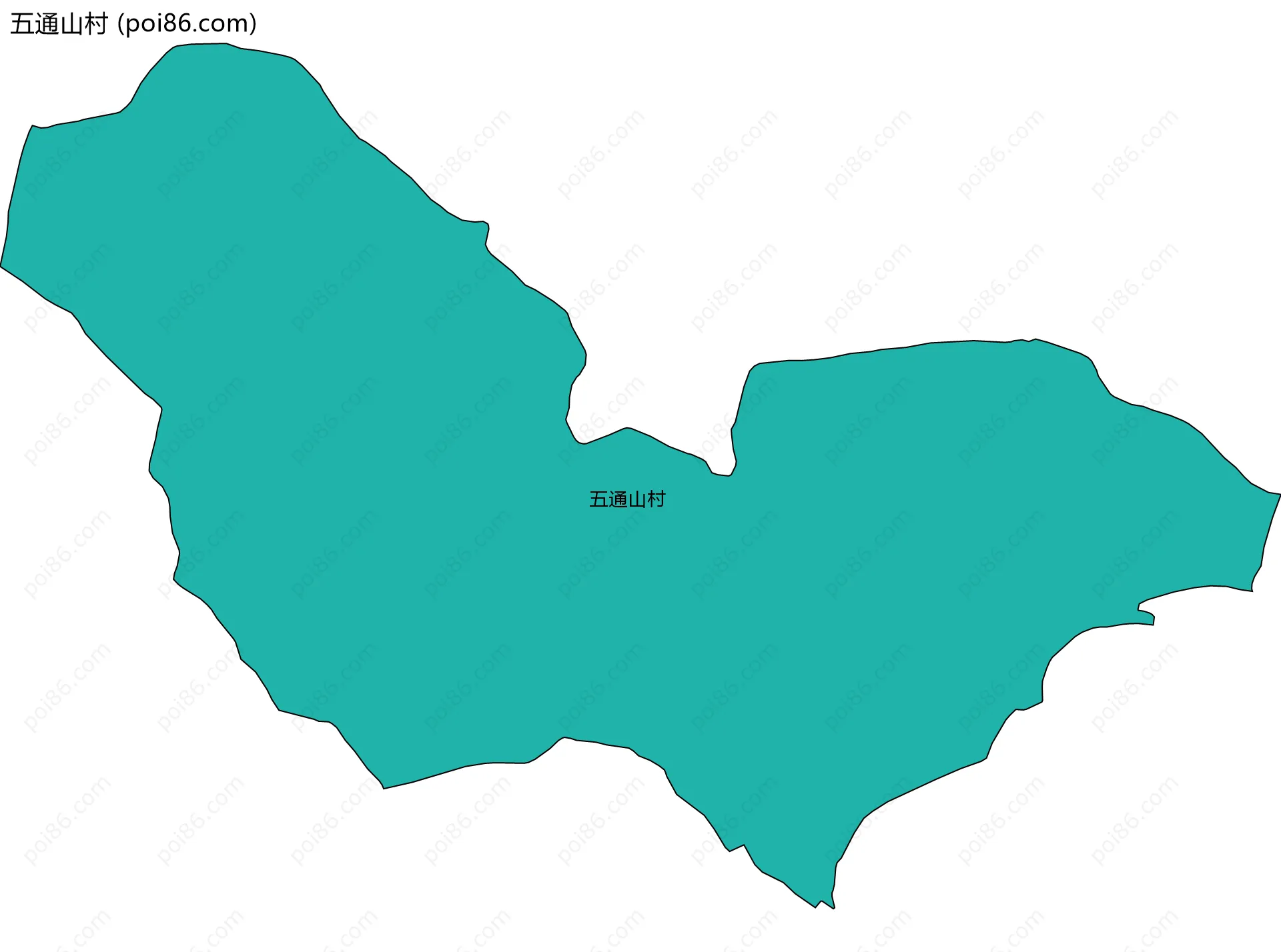 五通山村边界地图