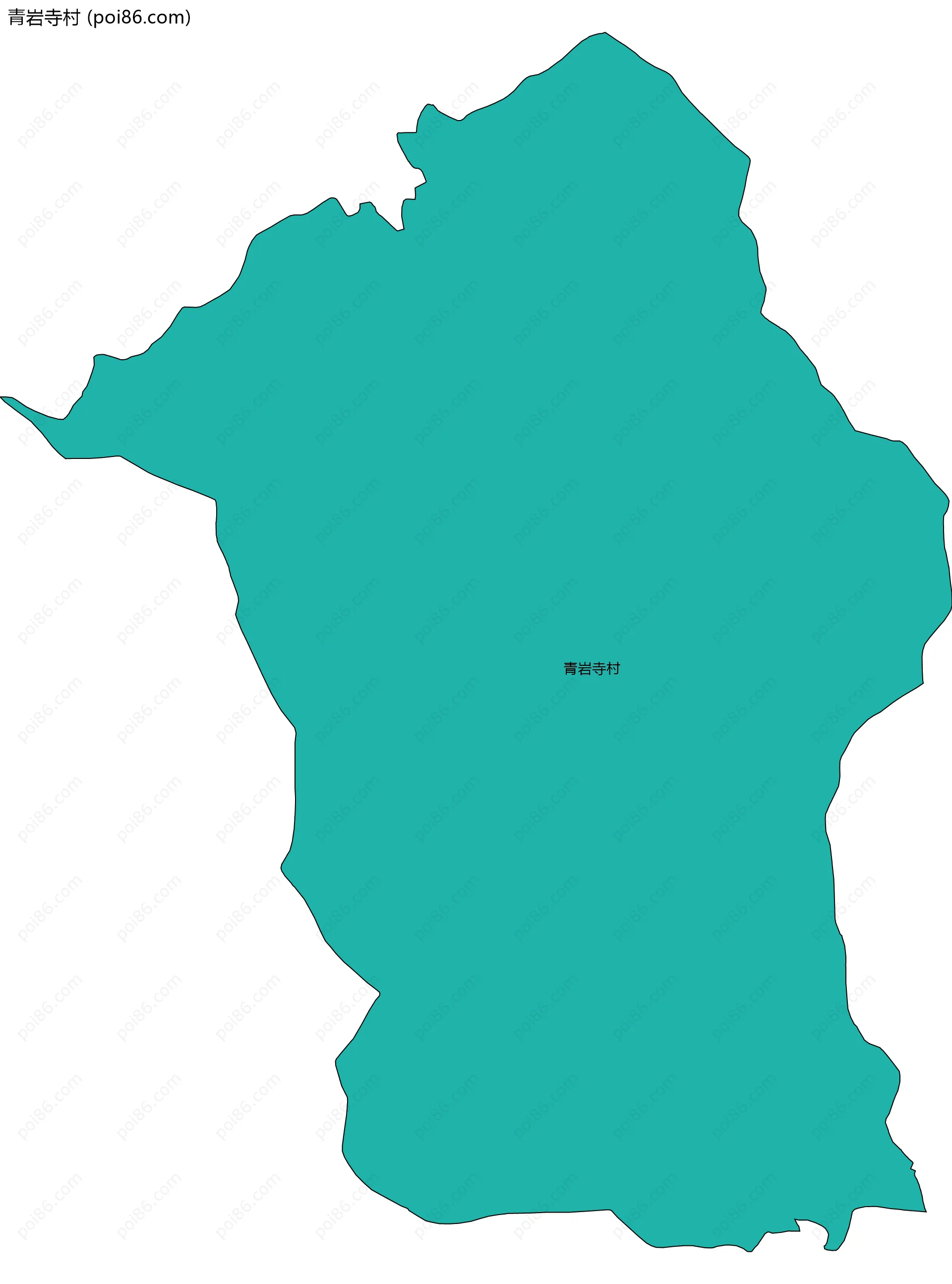 青岩寺村边界地图