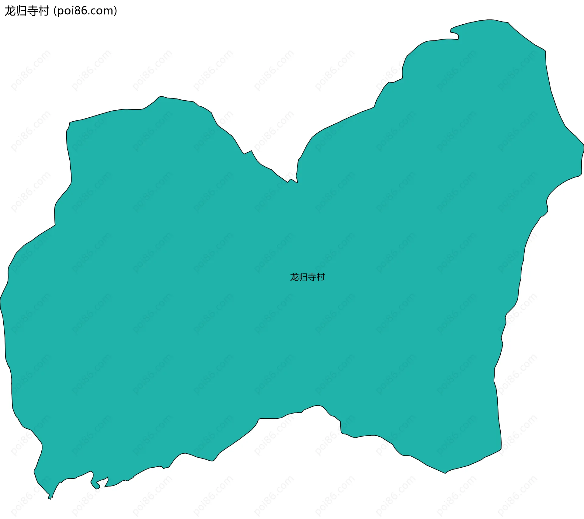 龙归寺村边界地图