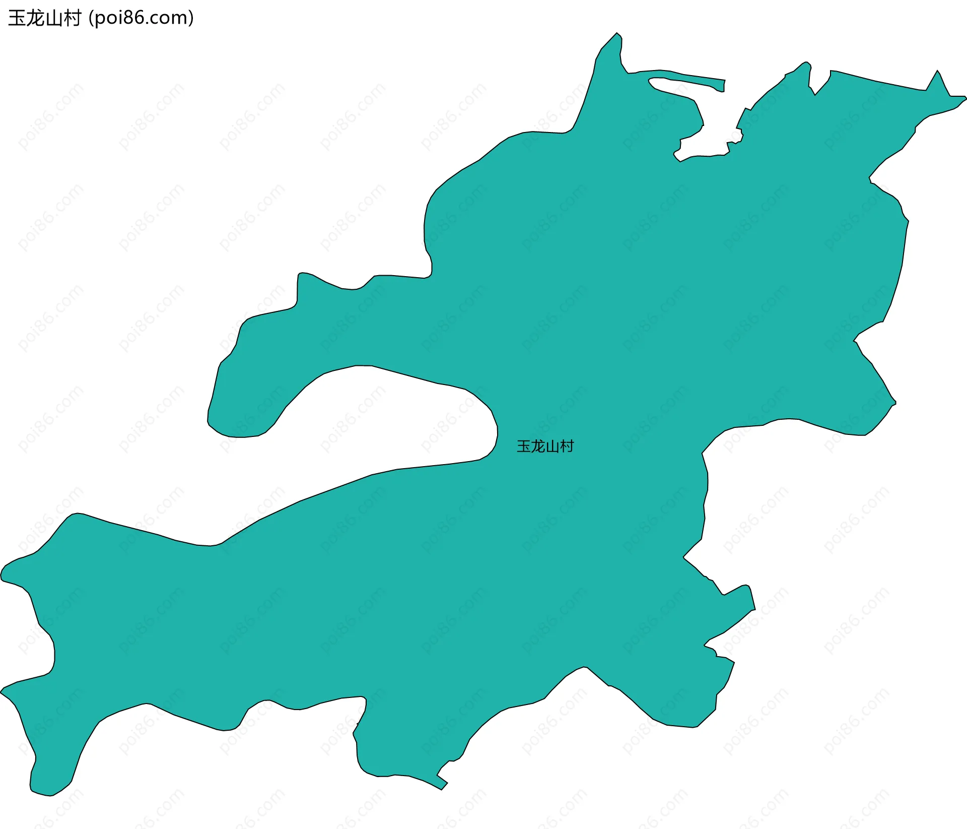 玉龙山村边界地图