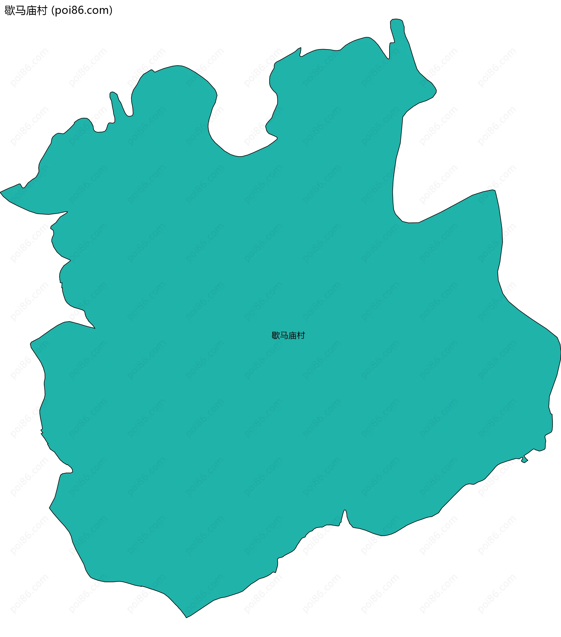 歇马庙村边界地图