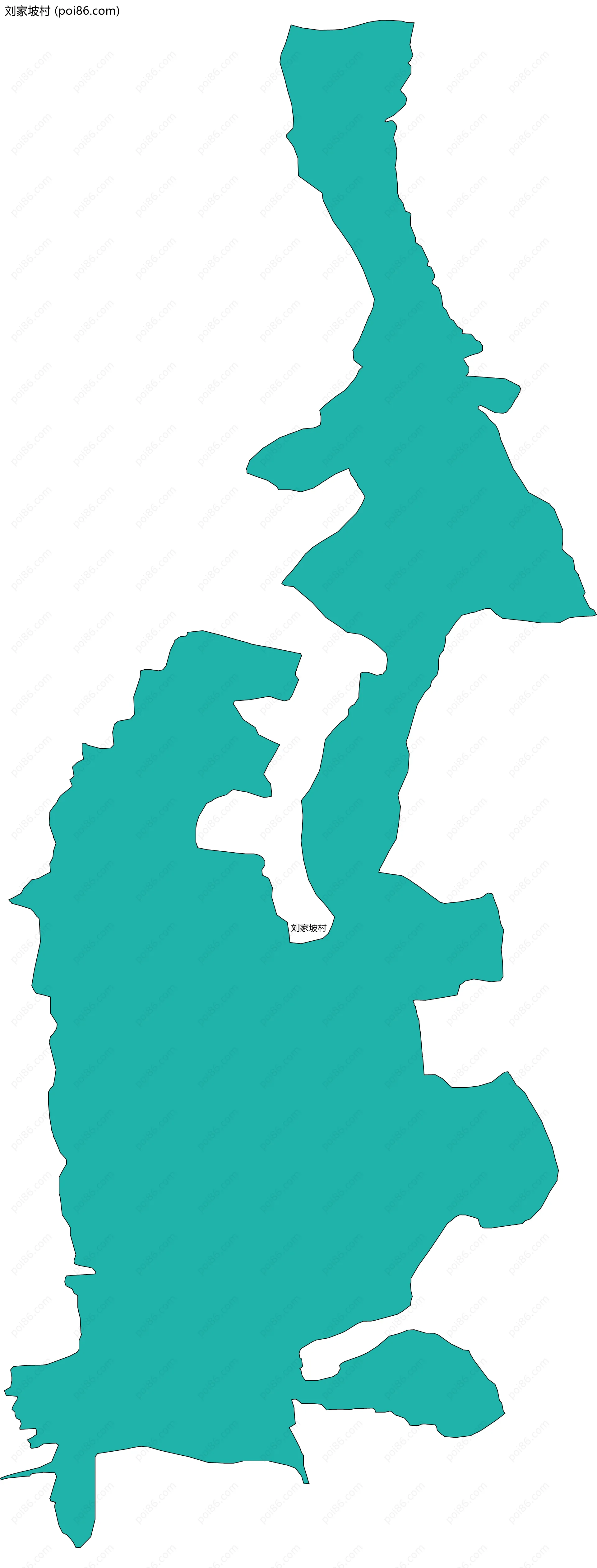 刘家坡村边界地图