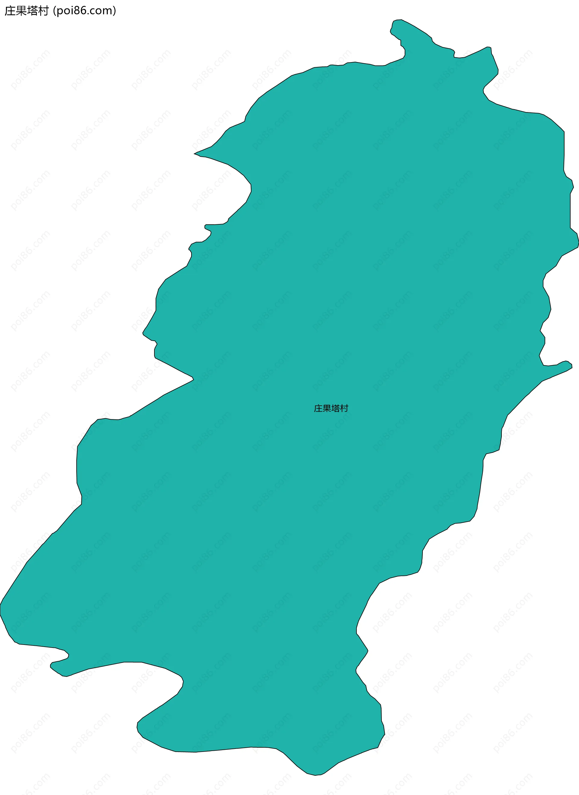 庄果塔村边界地图