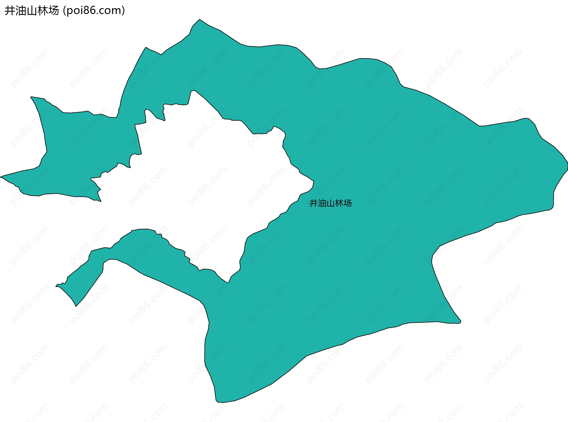 井油山林场边界地图