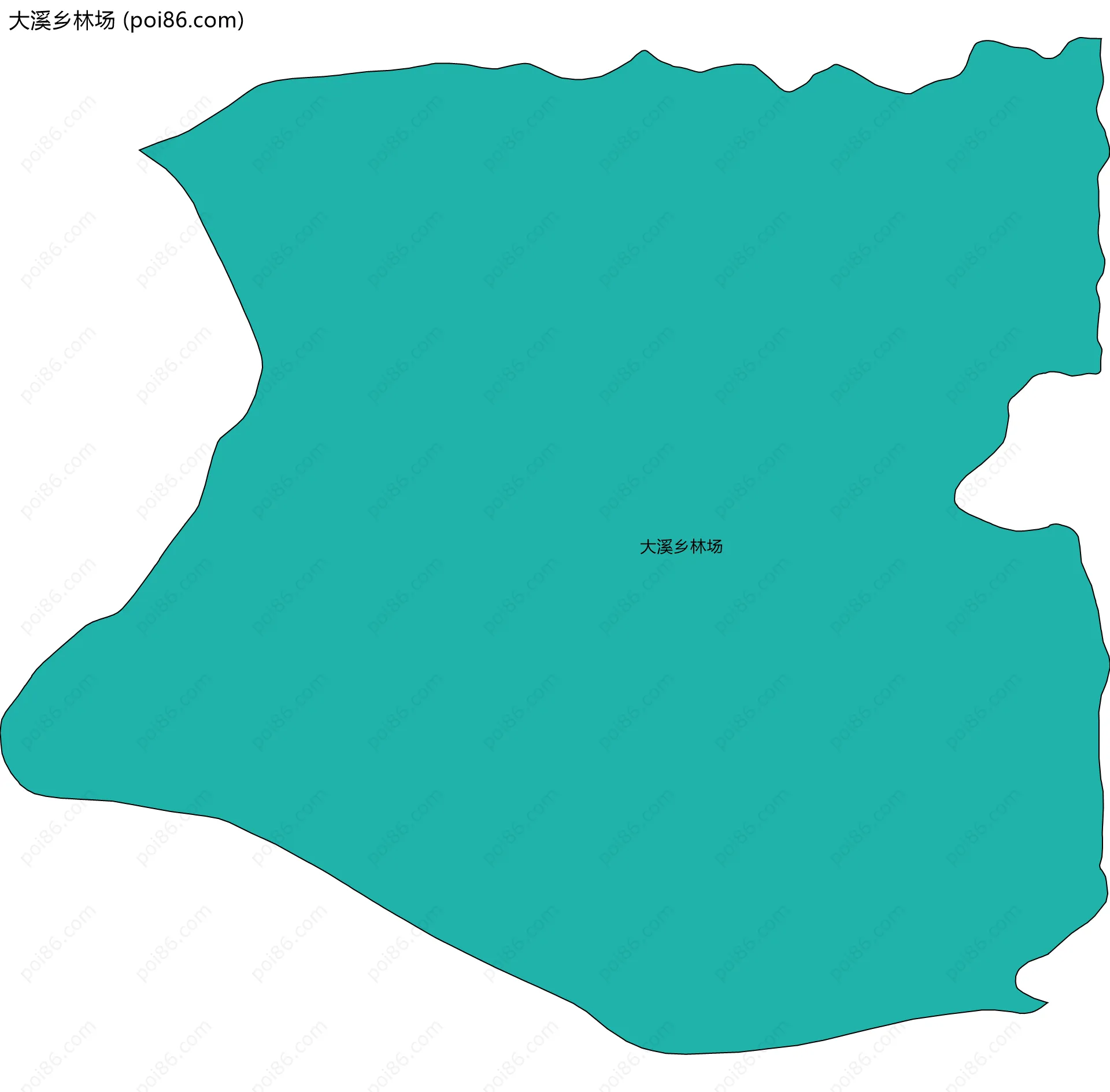 大溪乡林场边界地图