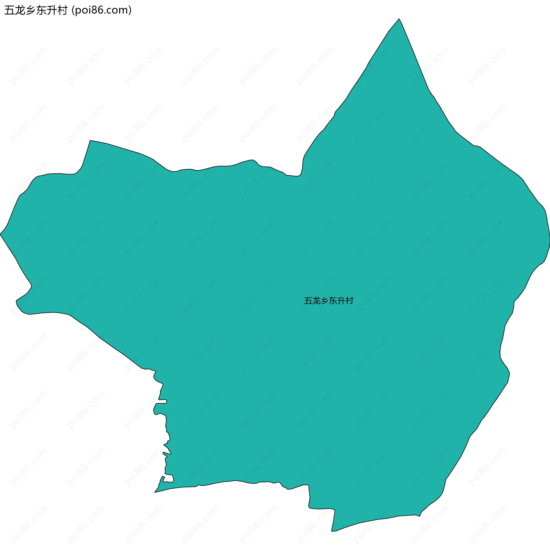 五龙乡东升村边界地图