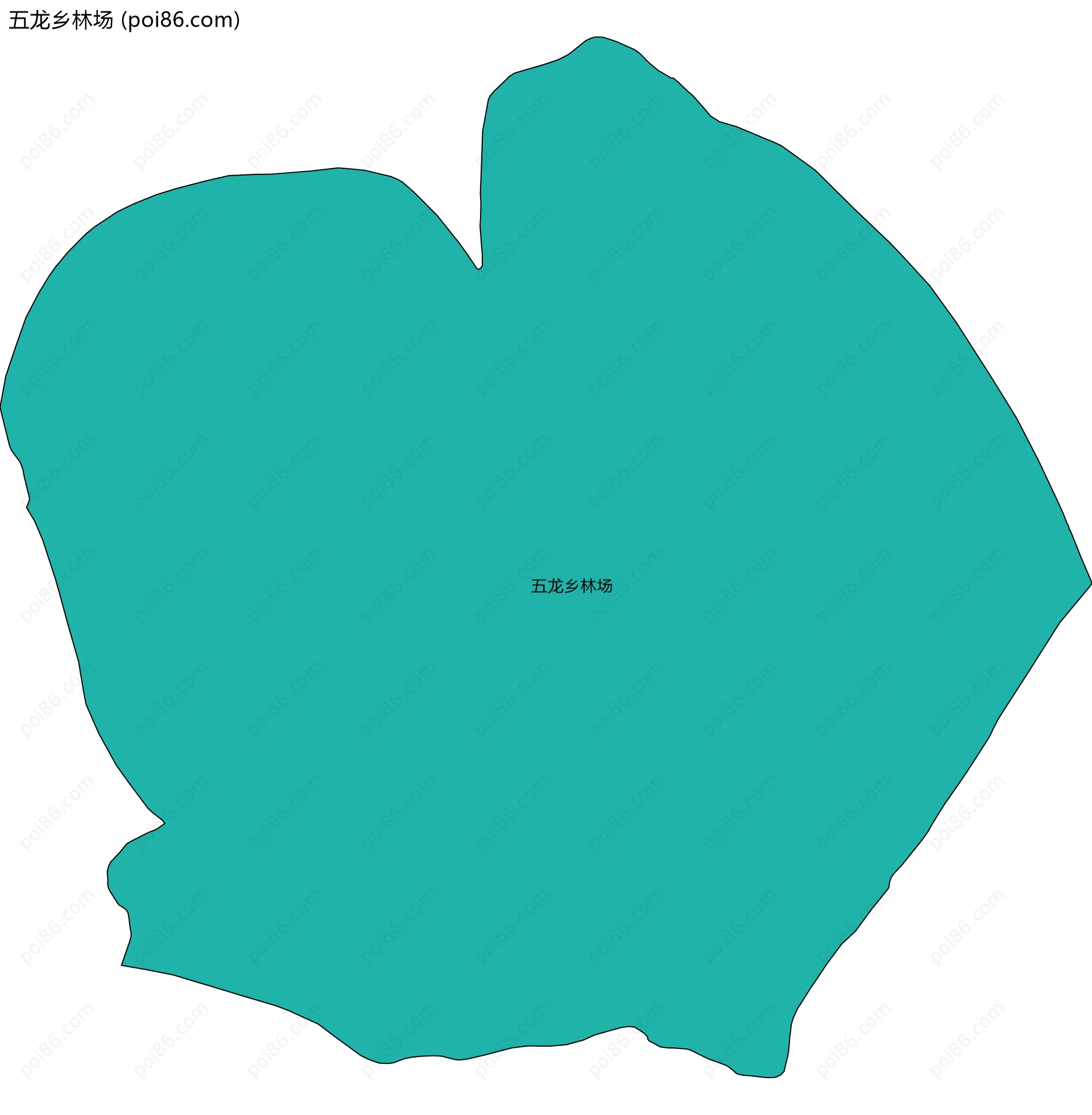 五龙乡林场边界地图