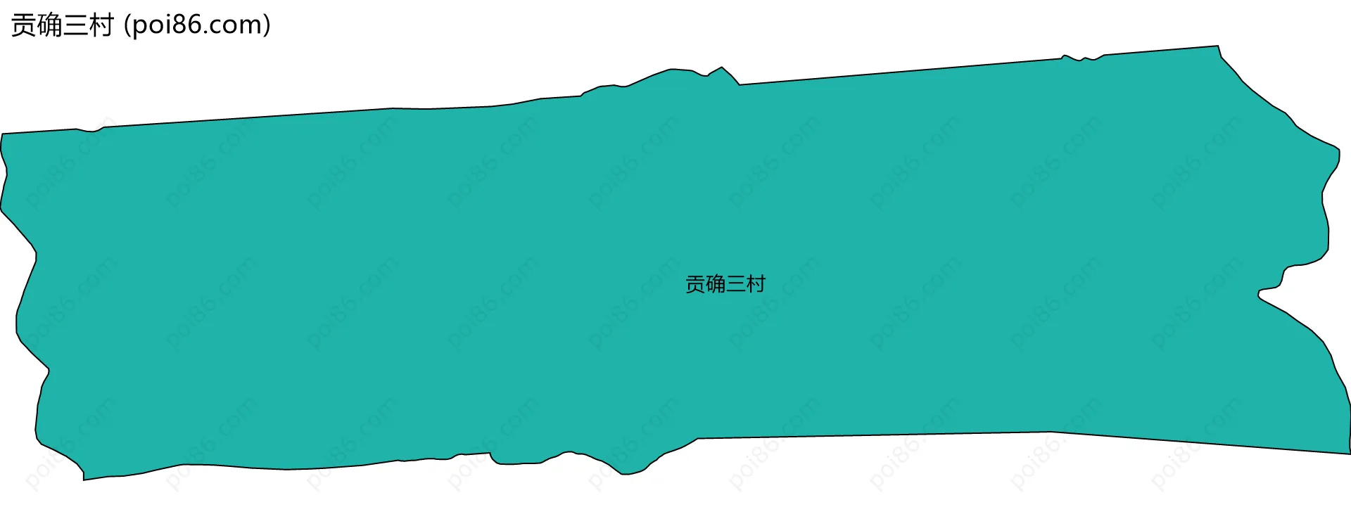 贡确三村边界地图