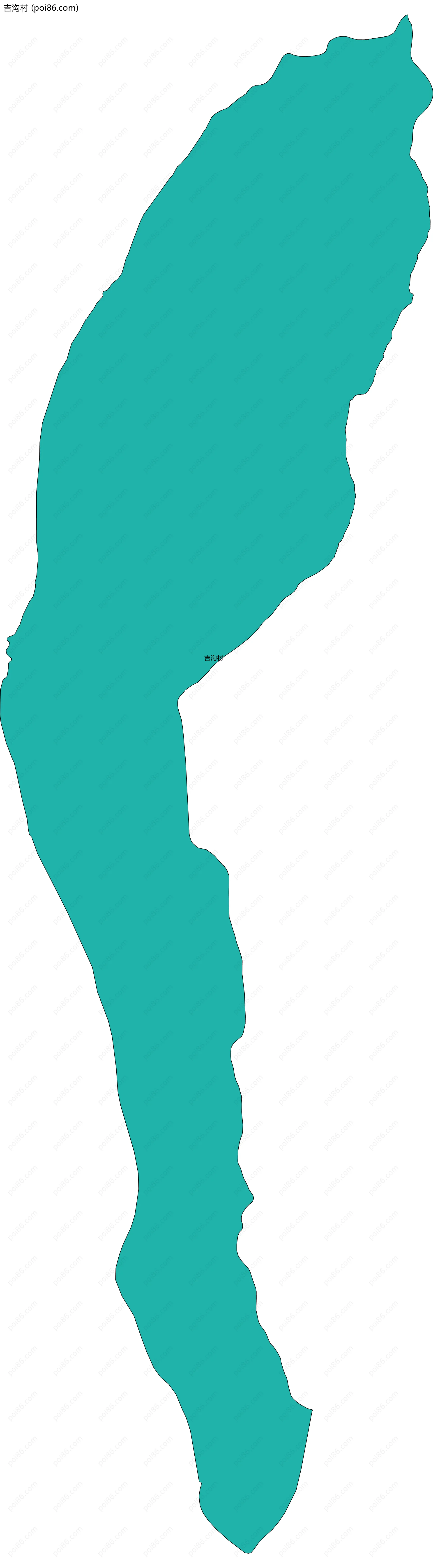 吉沟村边界地图