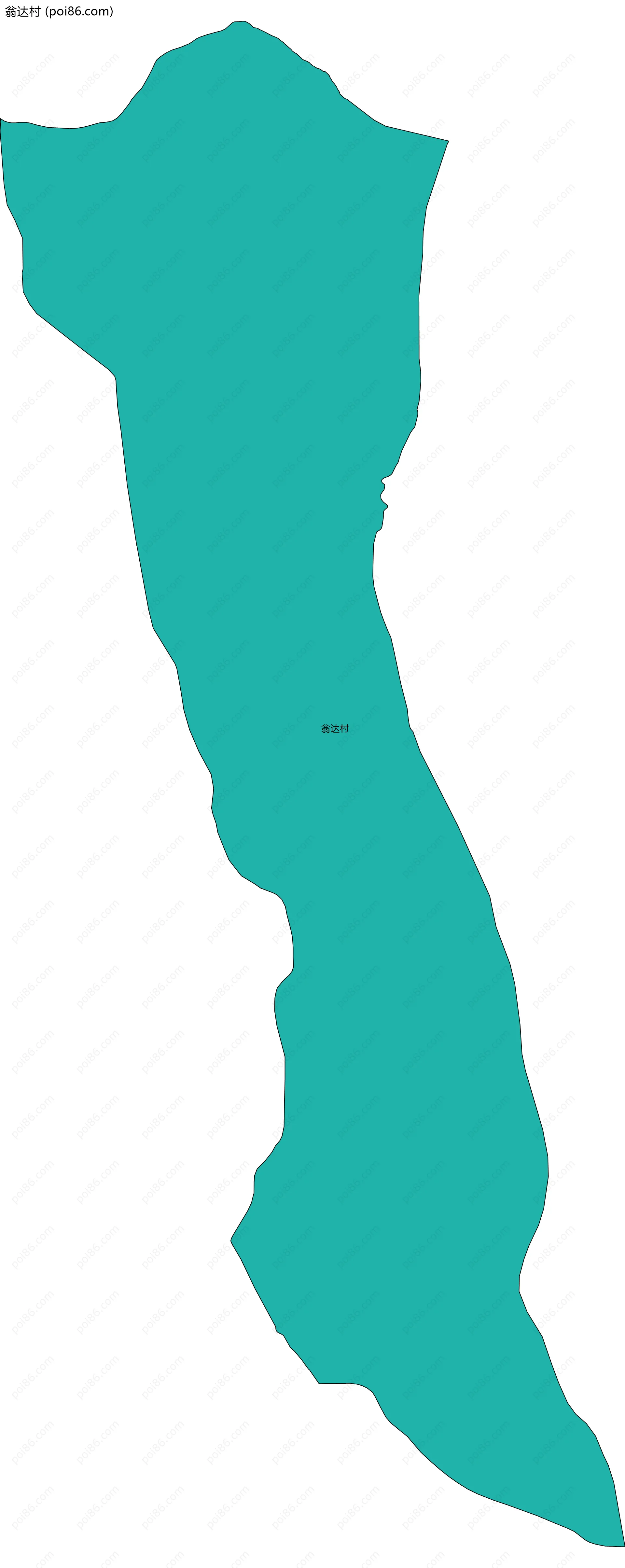 翁达村边界地图