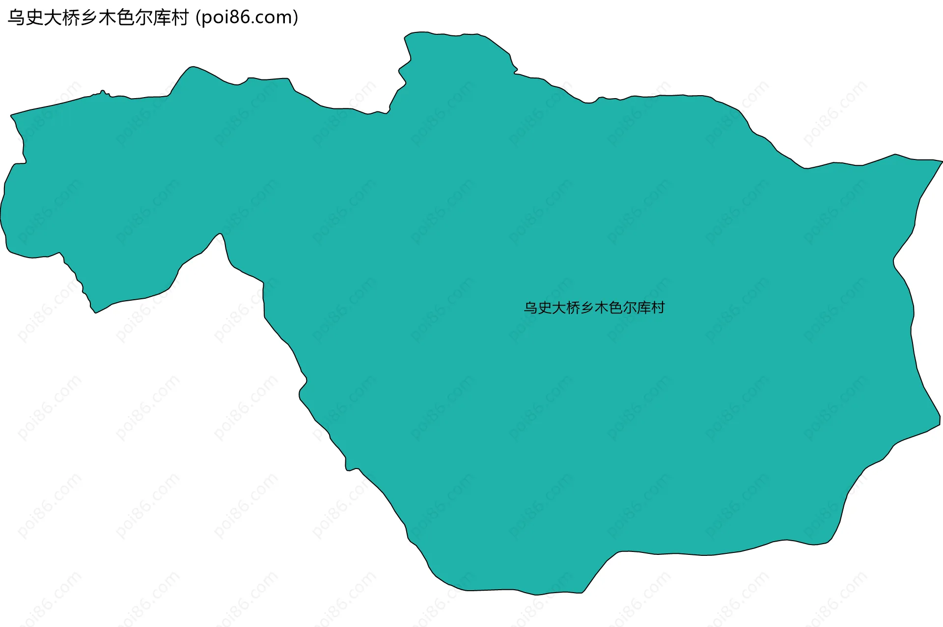 乌史大桥乡木色尔库村边界地图