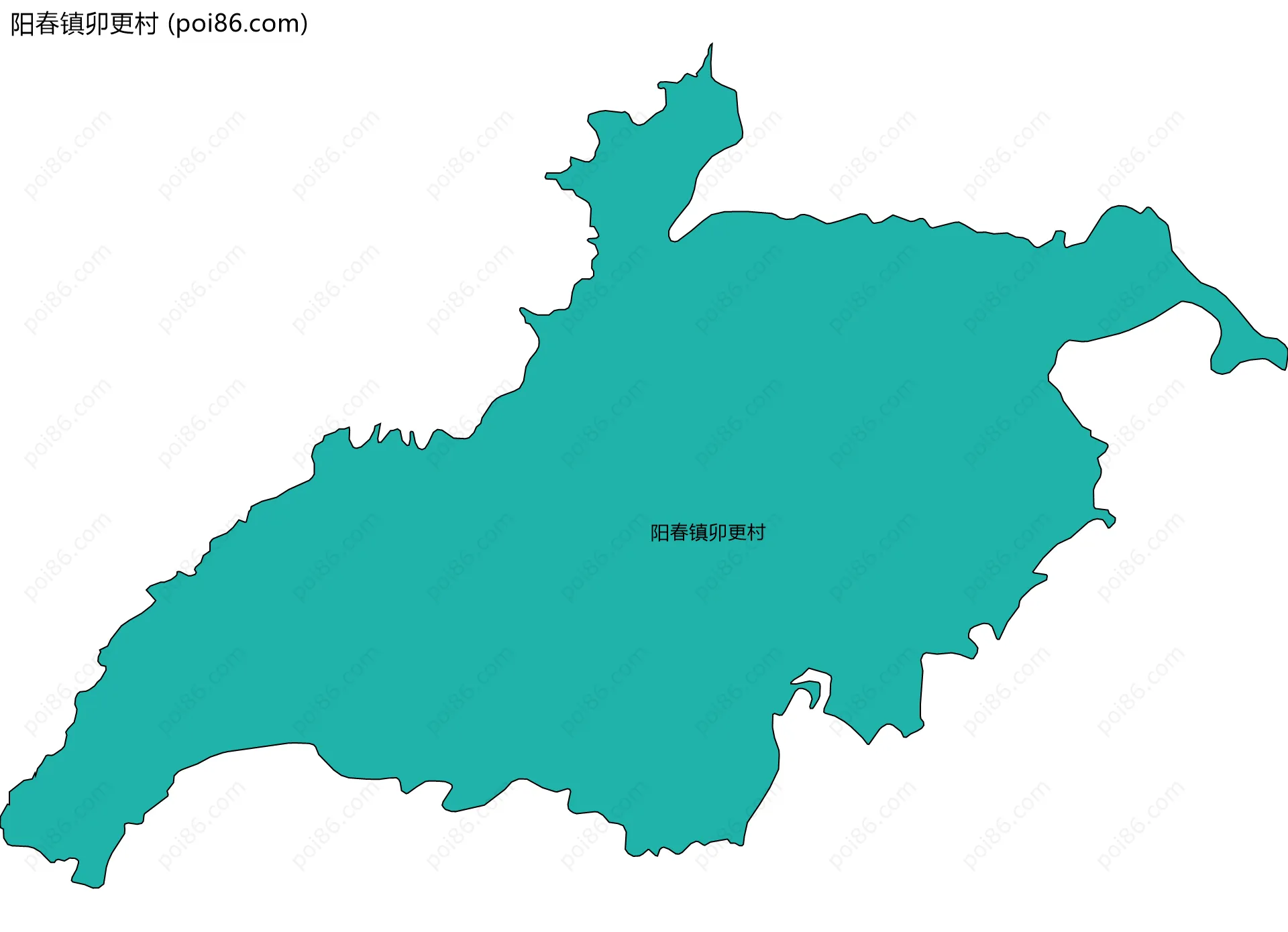 阳春镇卯更村边界地图