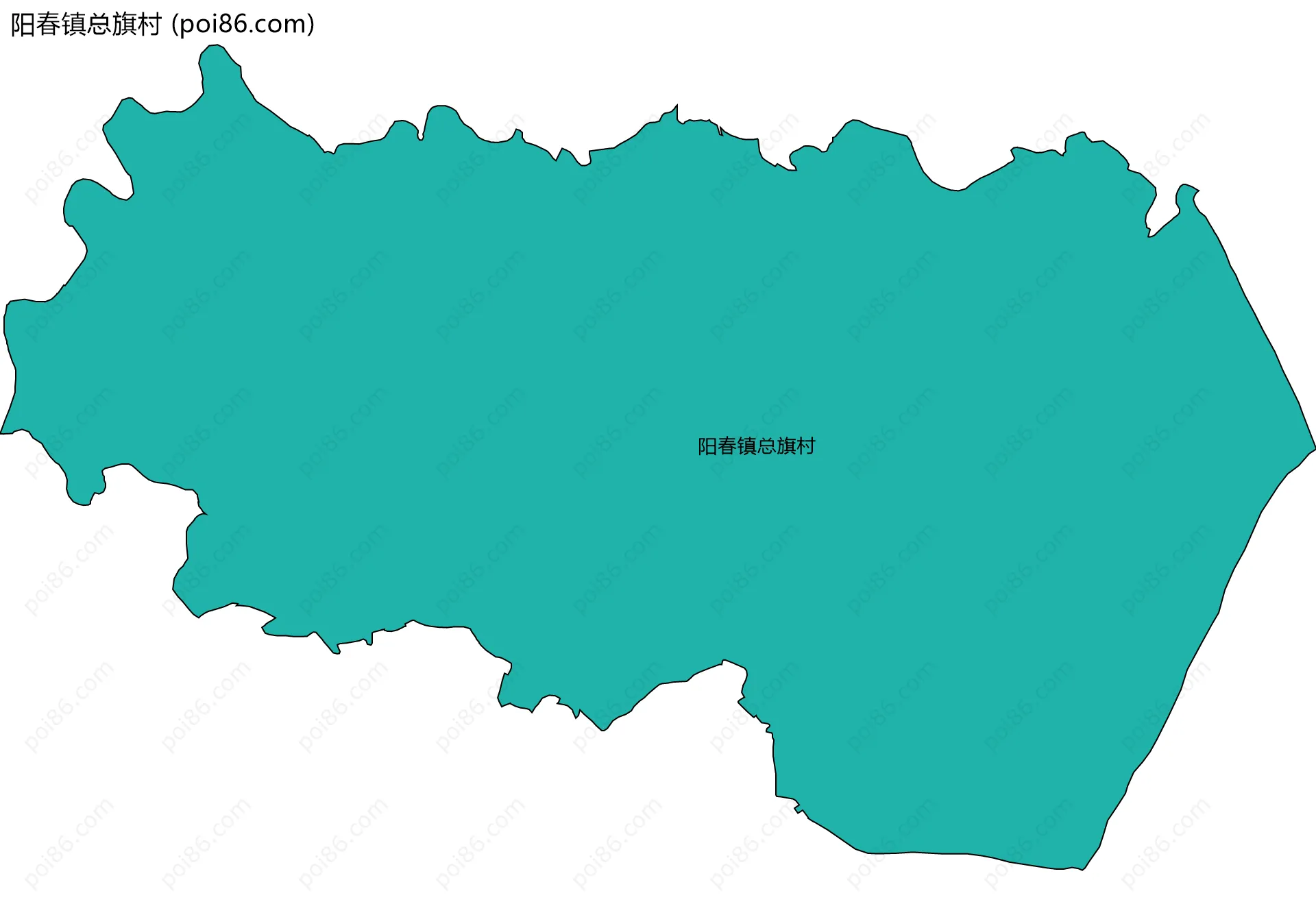 阳春镇总旗村边界地图