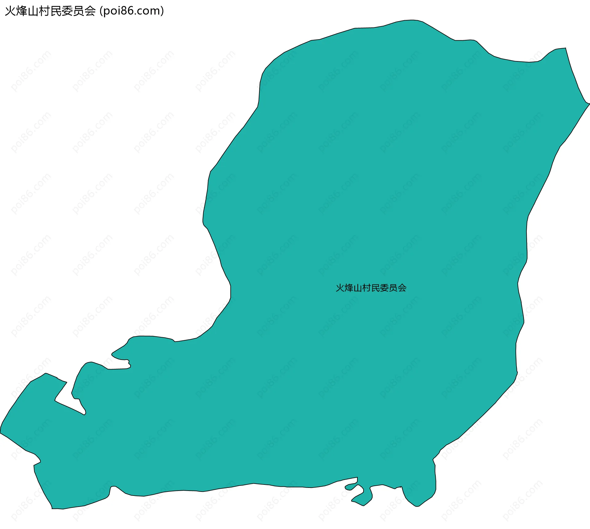 火烽山村民委员会边界地图