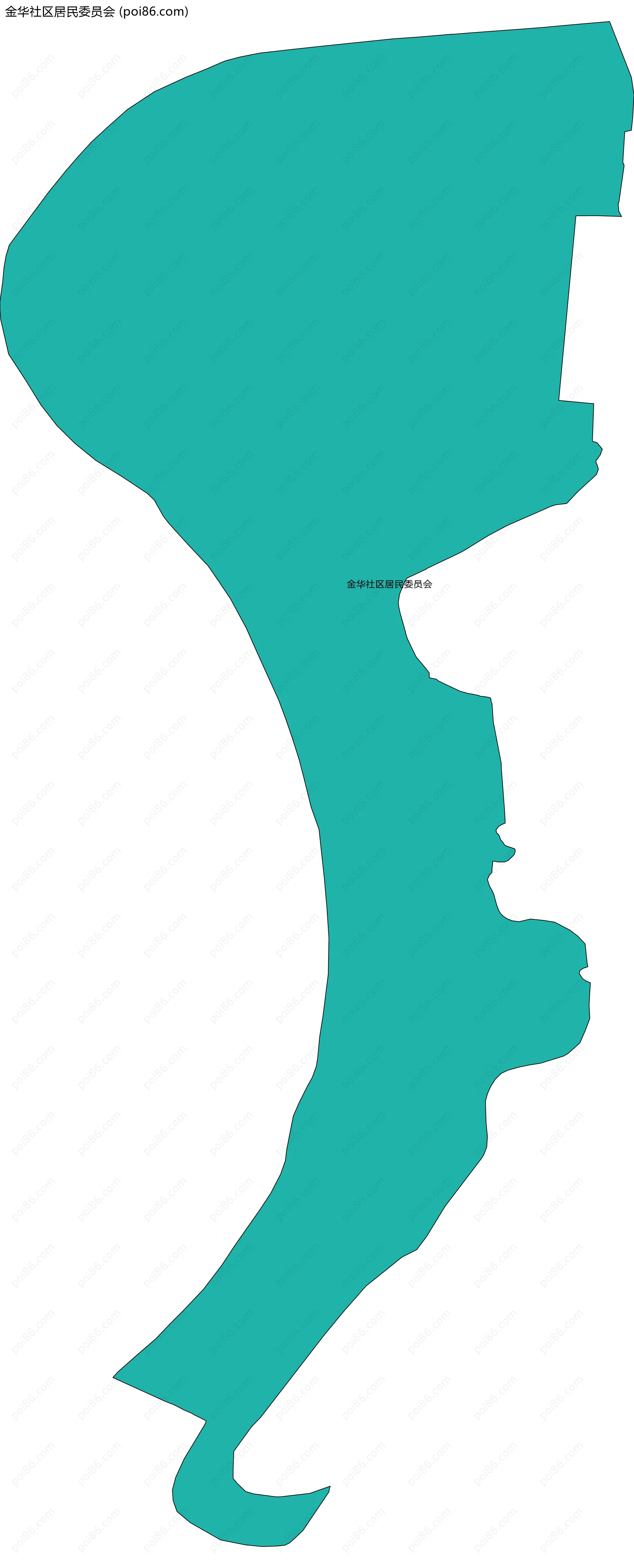 金华社区居民委员会边界地图