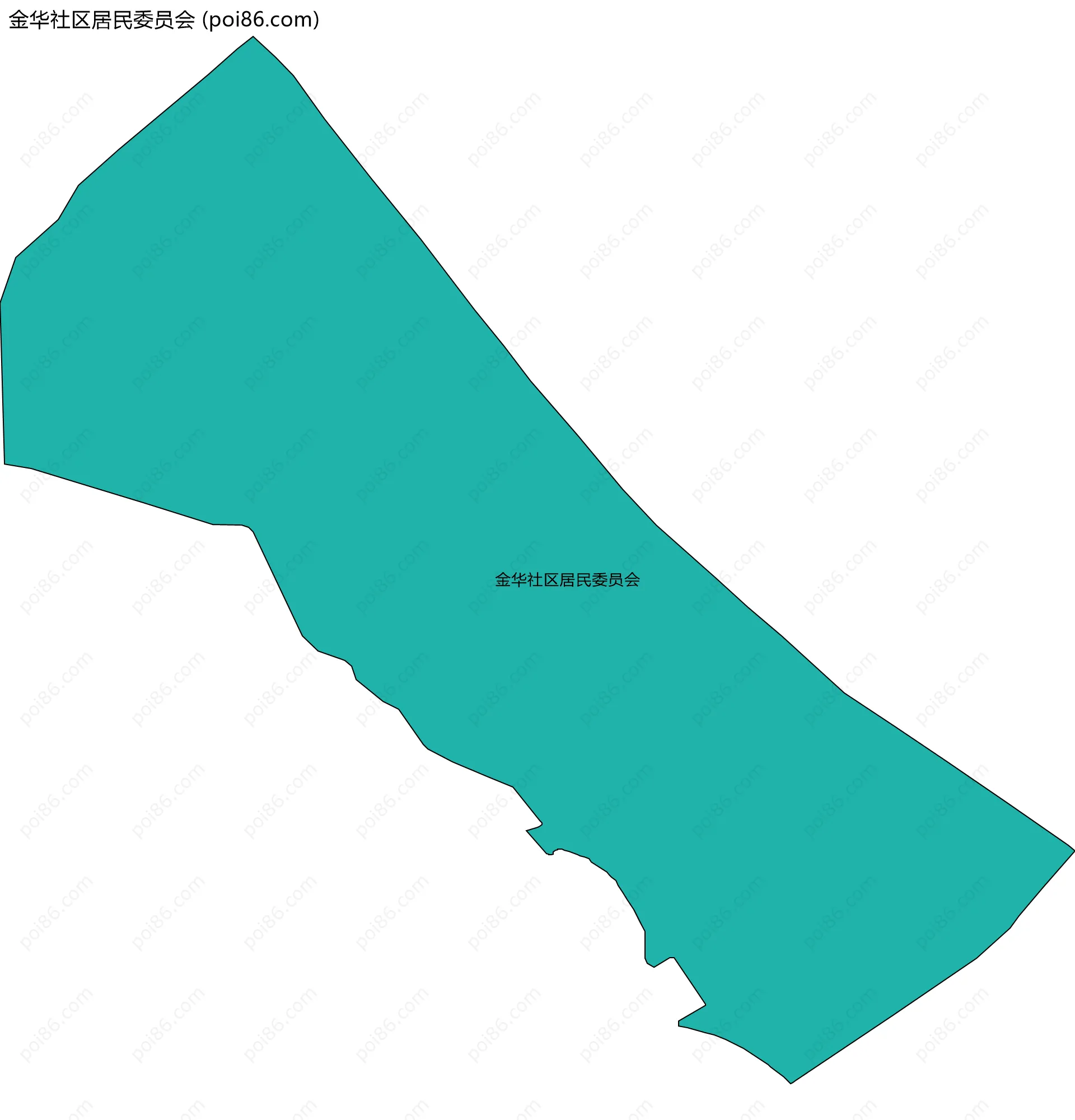 金华社区居民委员会边界地图