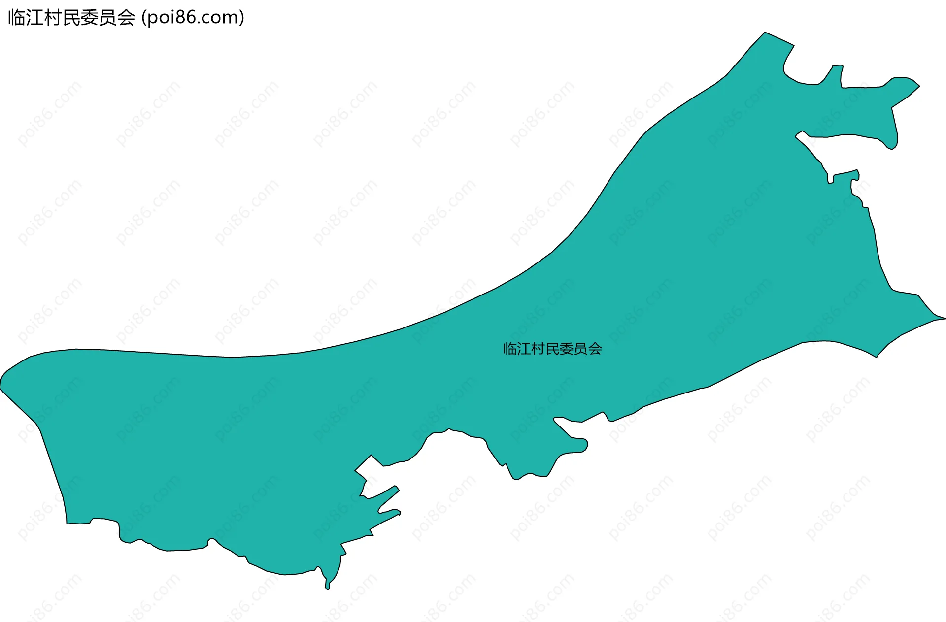 临江村民委员会边界地图