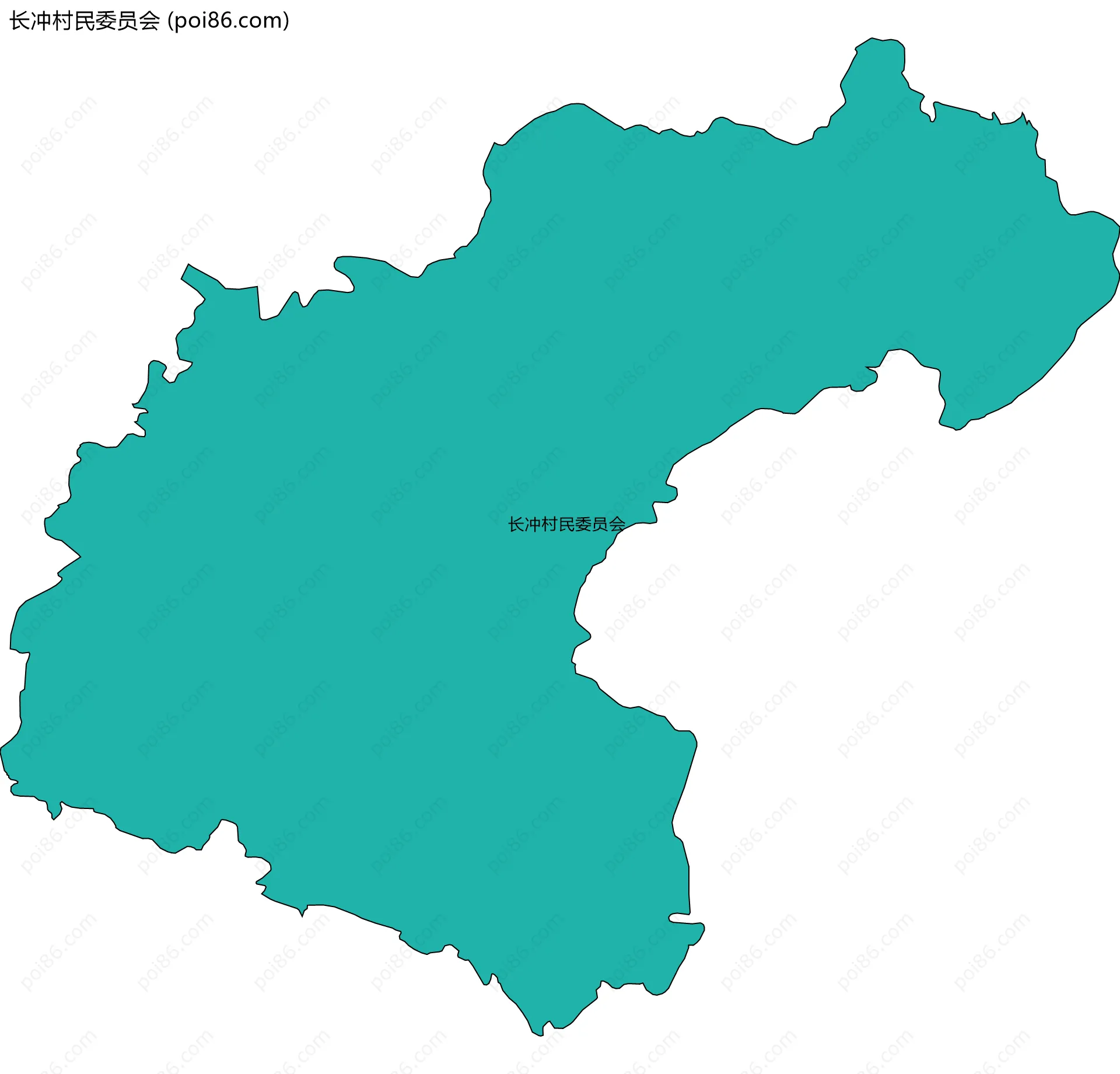 长冲村民委员会边界地图