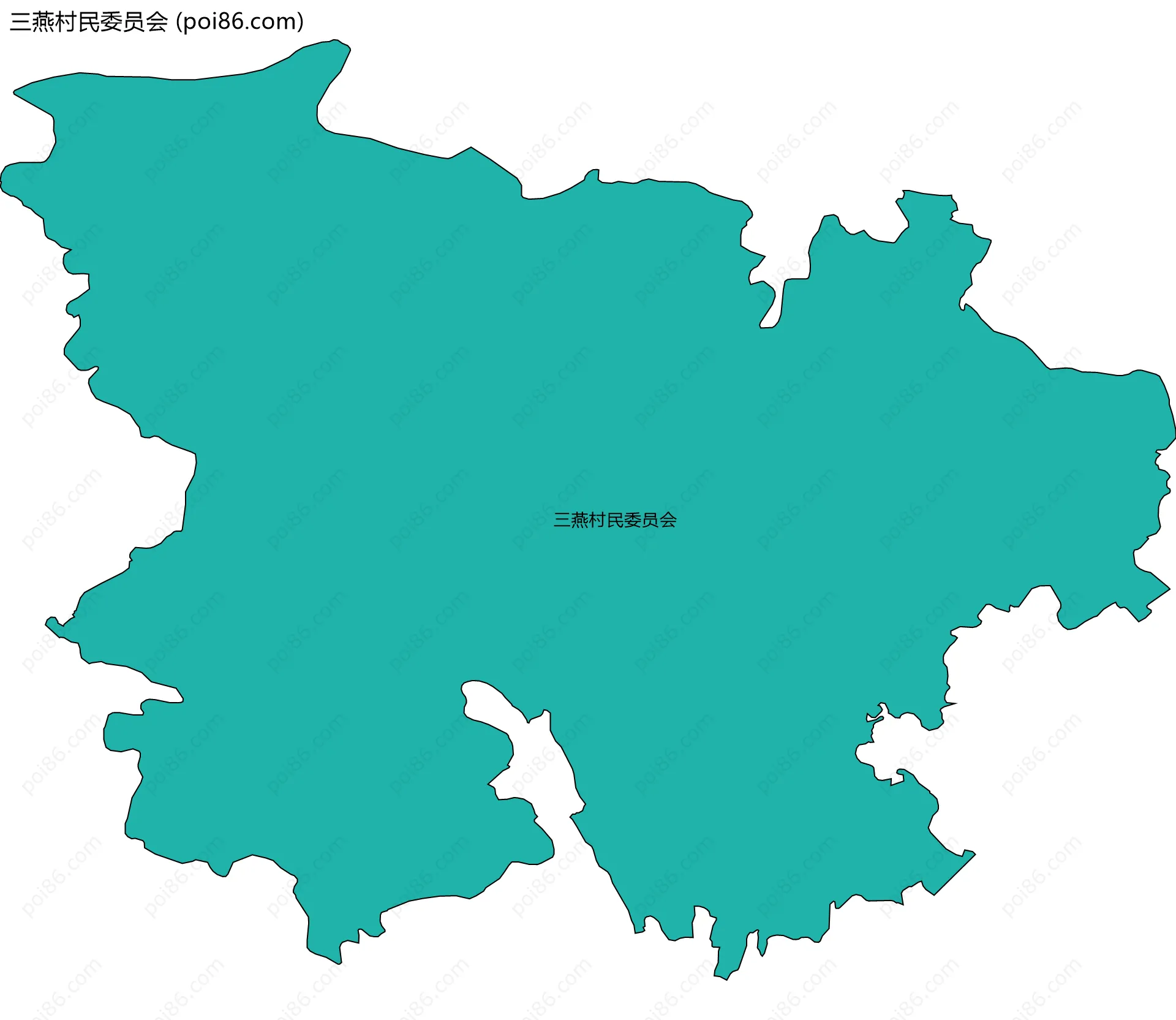 三燕村民委员会边界地图