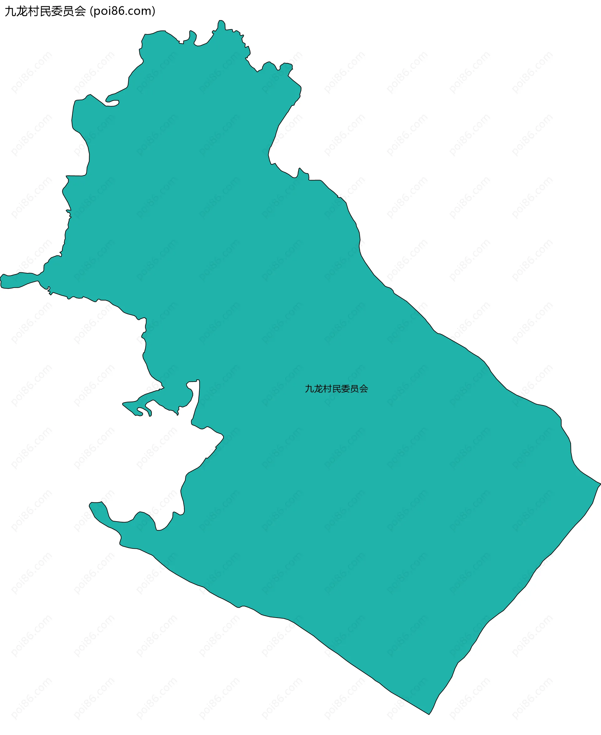 九龙村民委员会边界地图