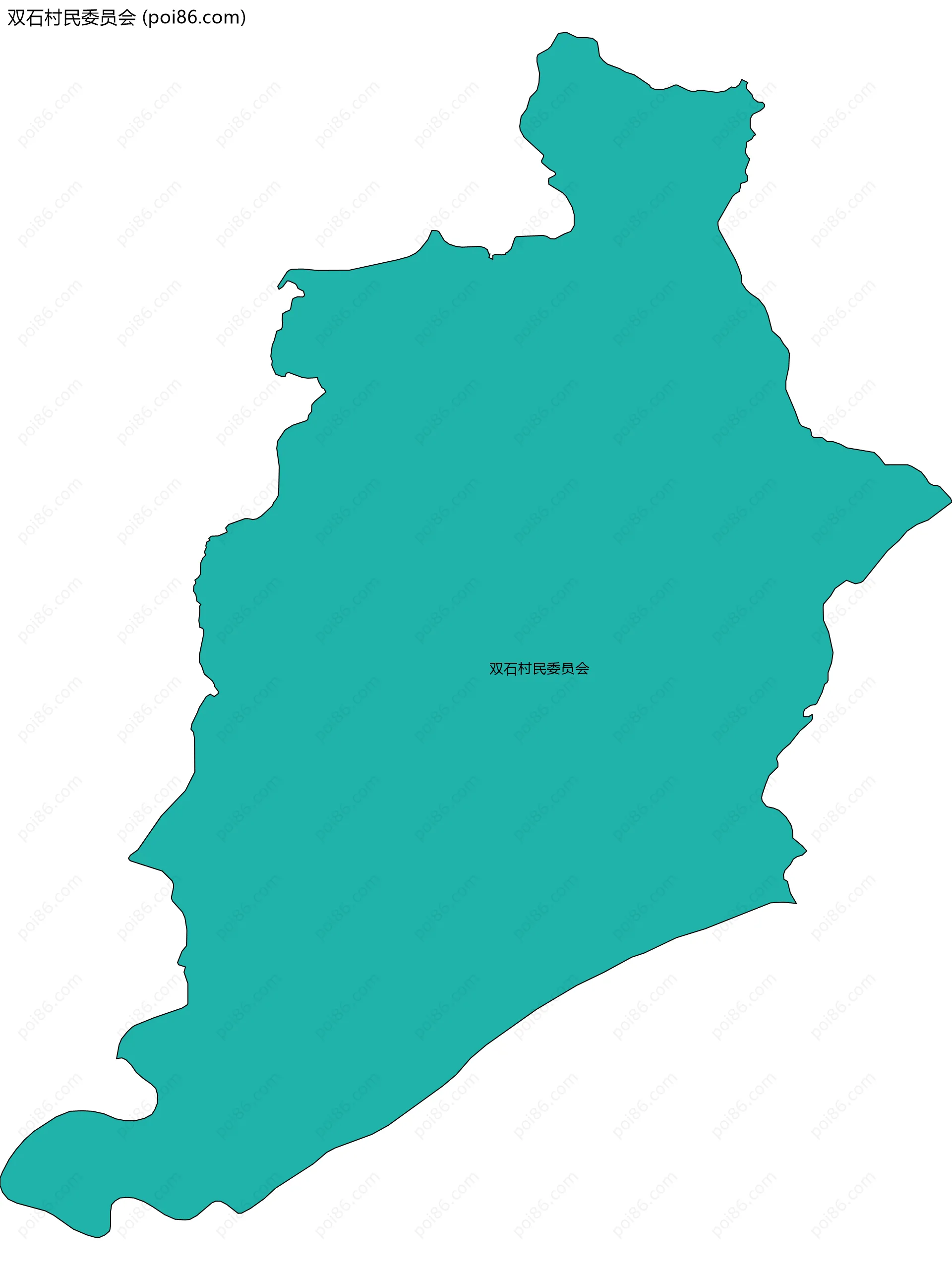 双石村民委员会边界地图