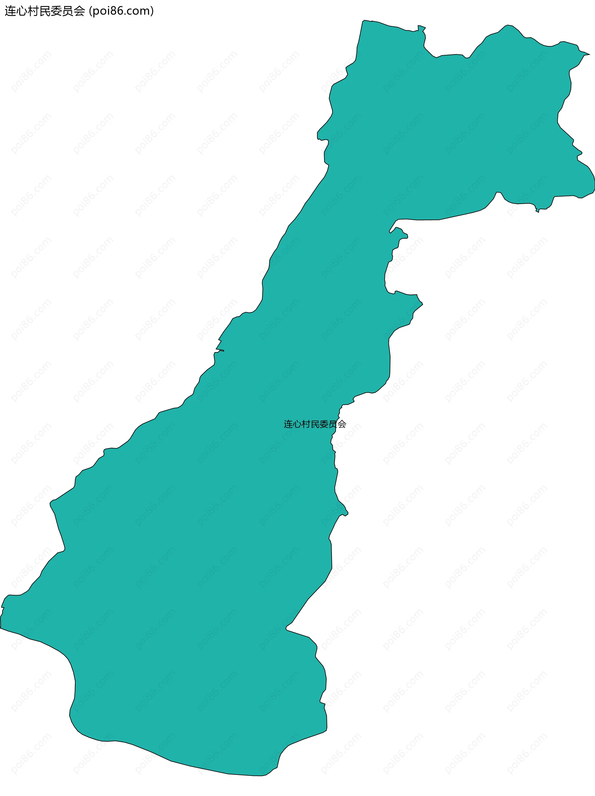 连心村民委员会边界地图