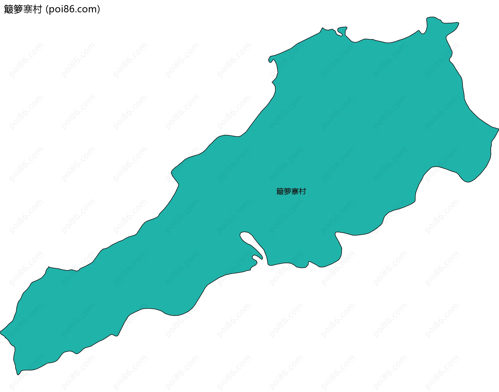 簸箩寨村边界地图