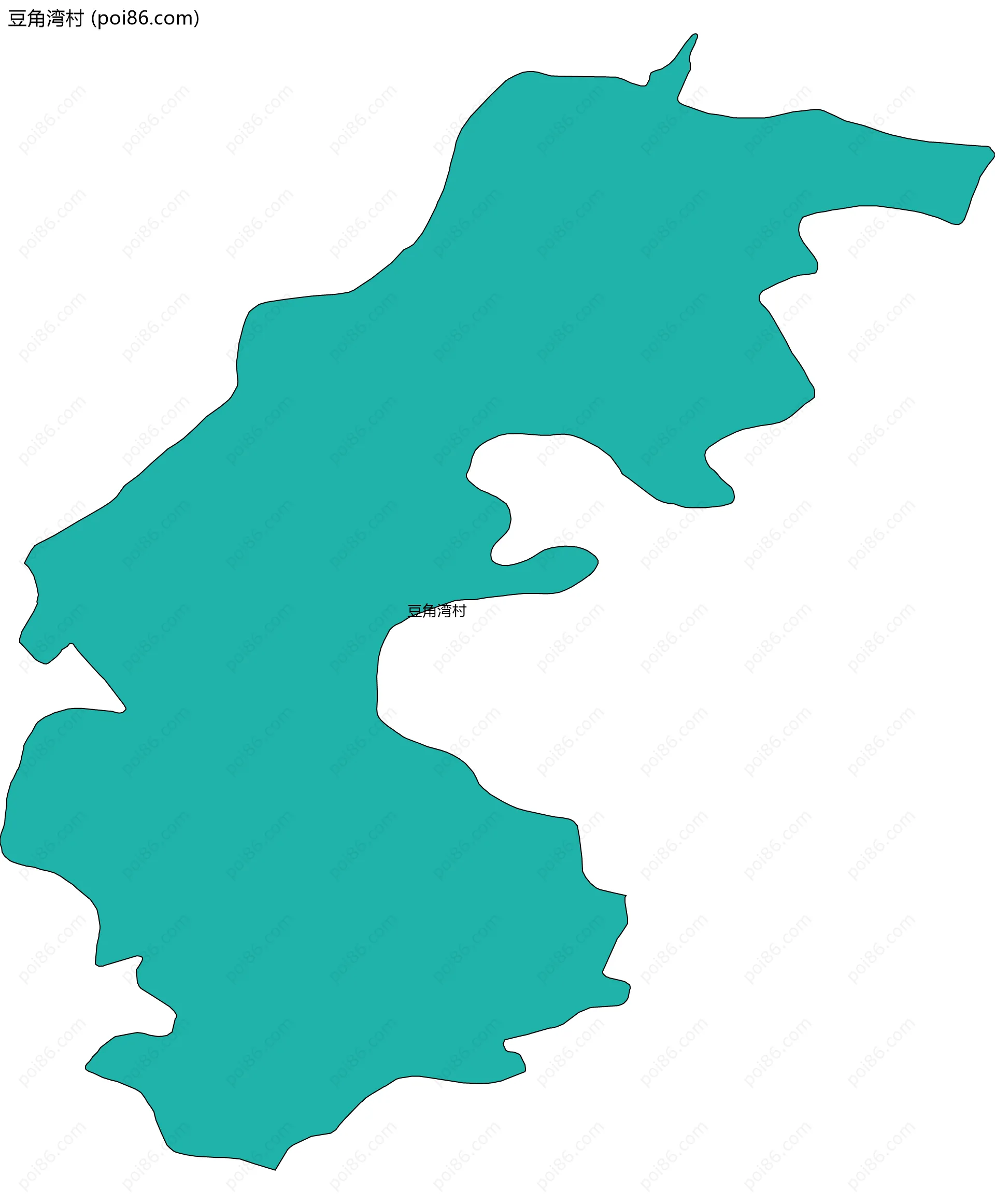 豆角湾村边界地图