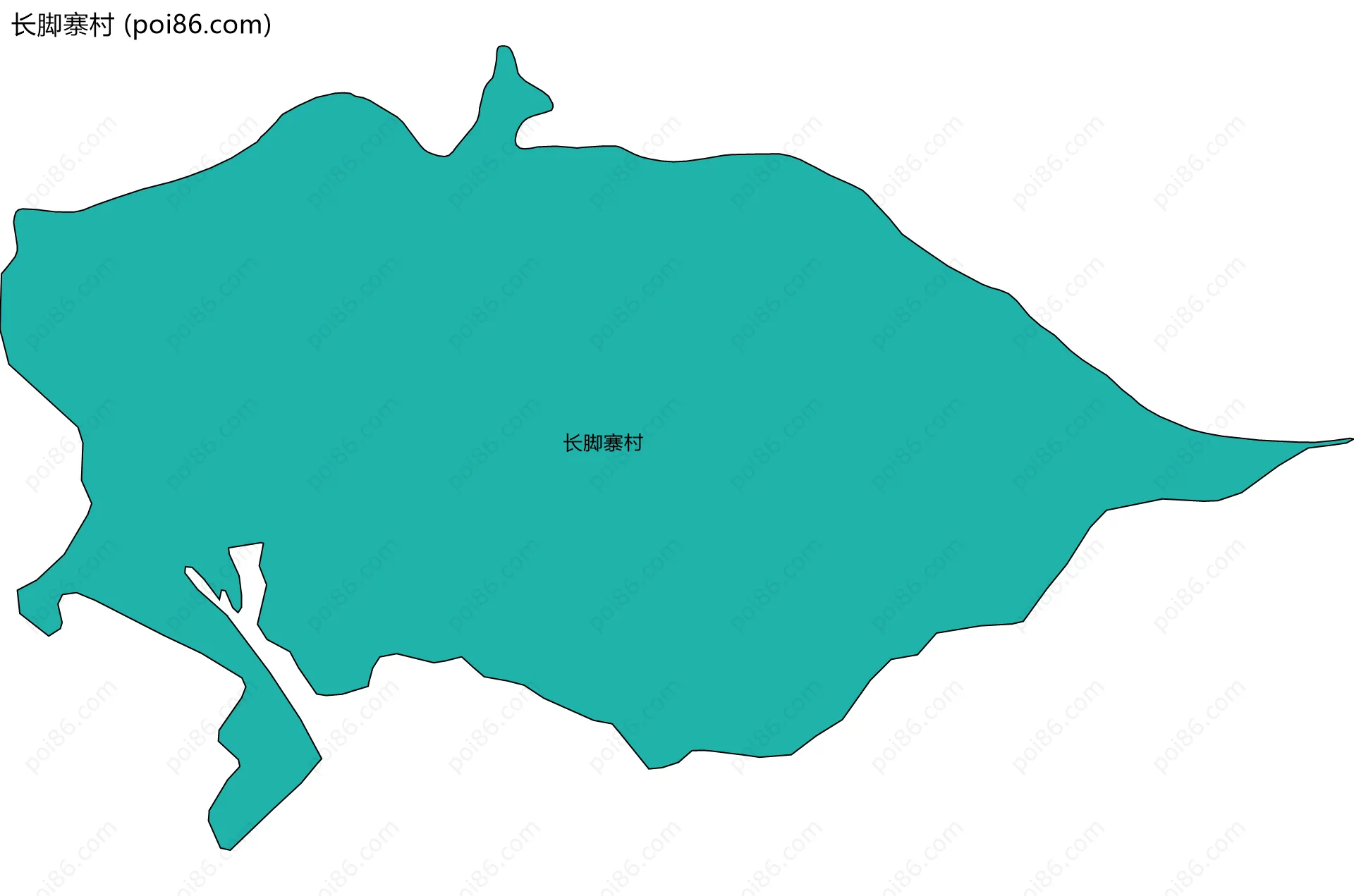 长脚寨村边界地图