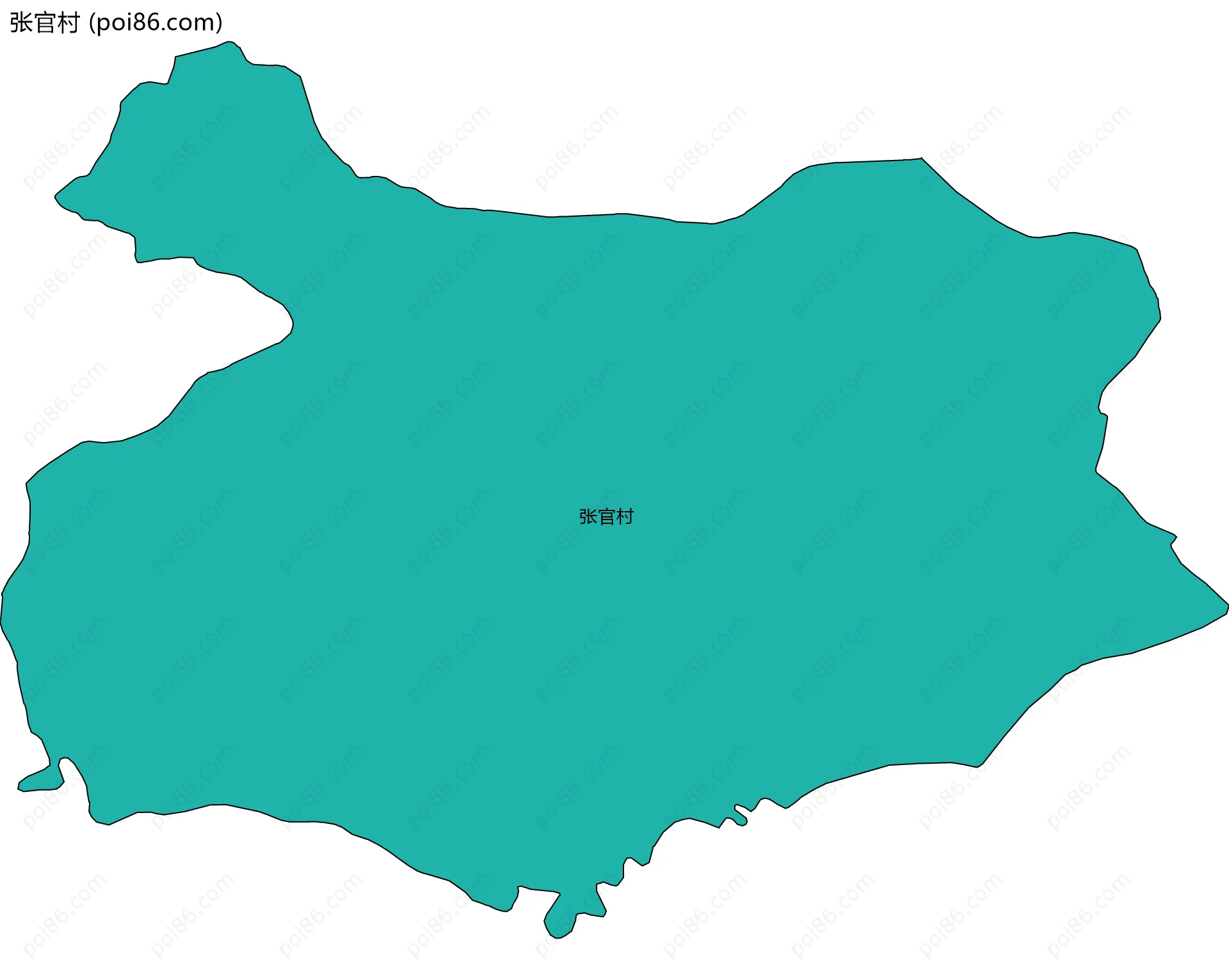 张官村边界地图