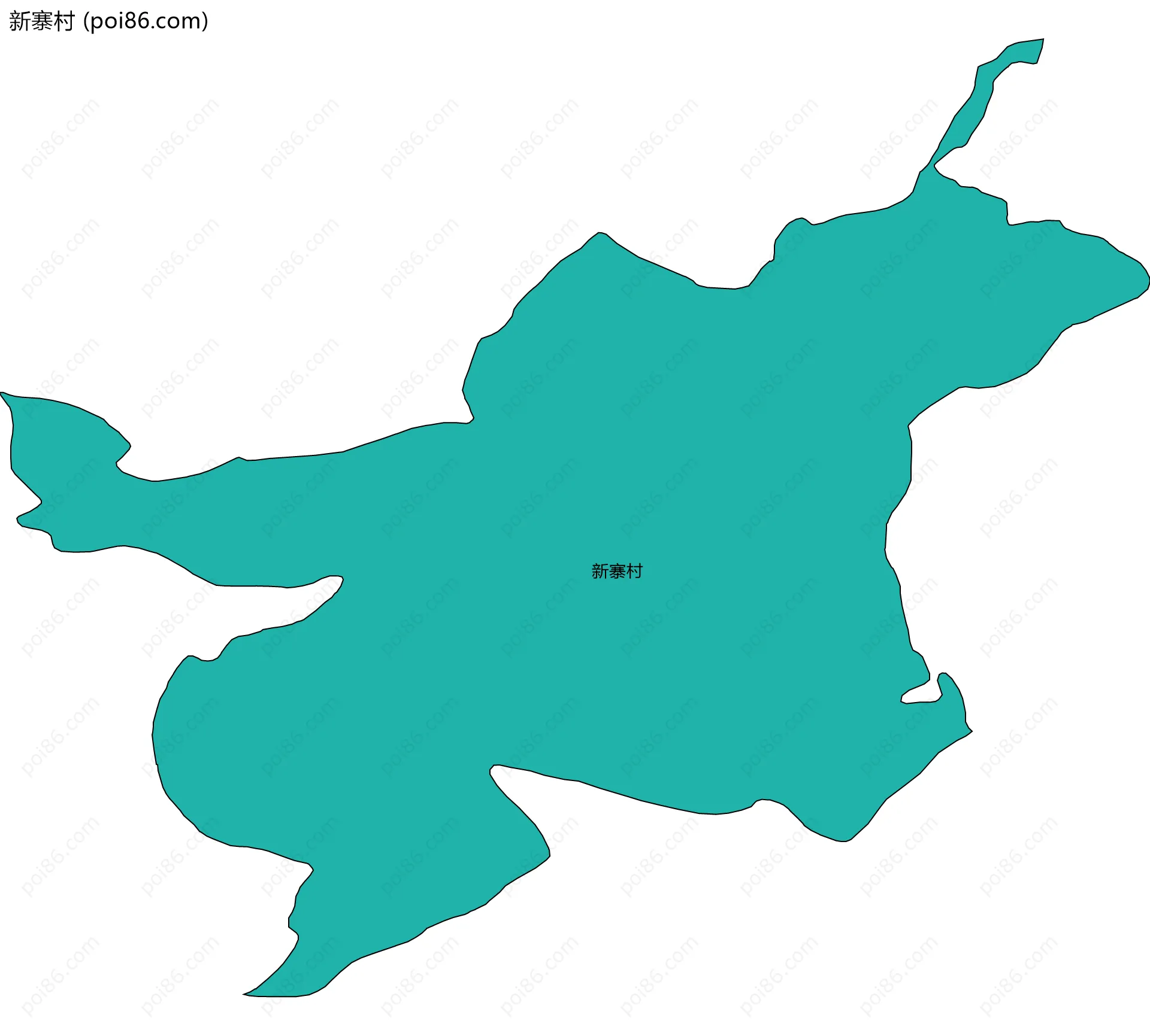 新寨村边界地图