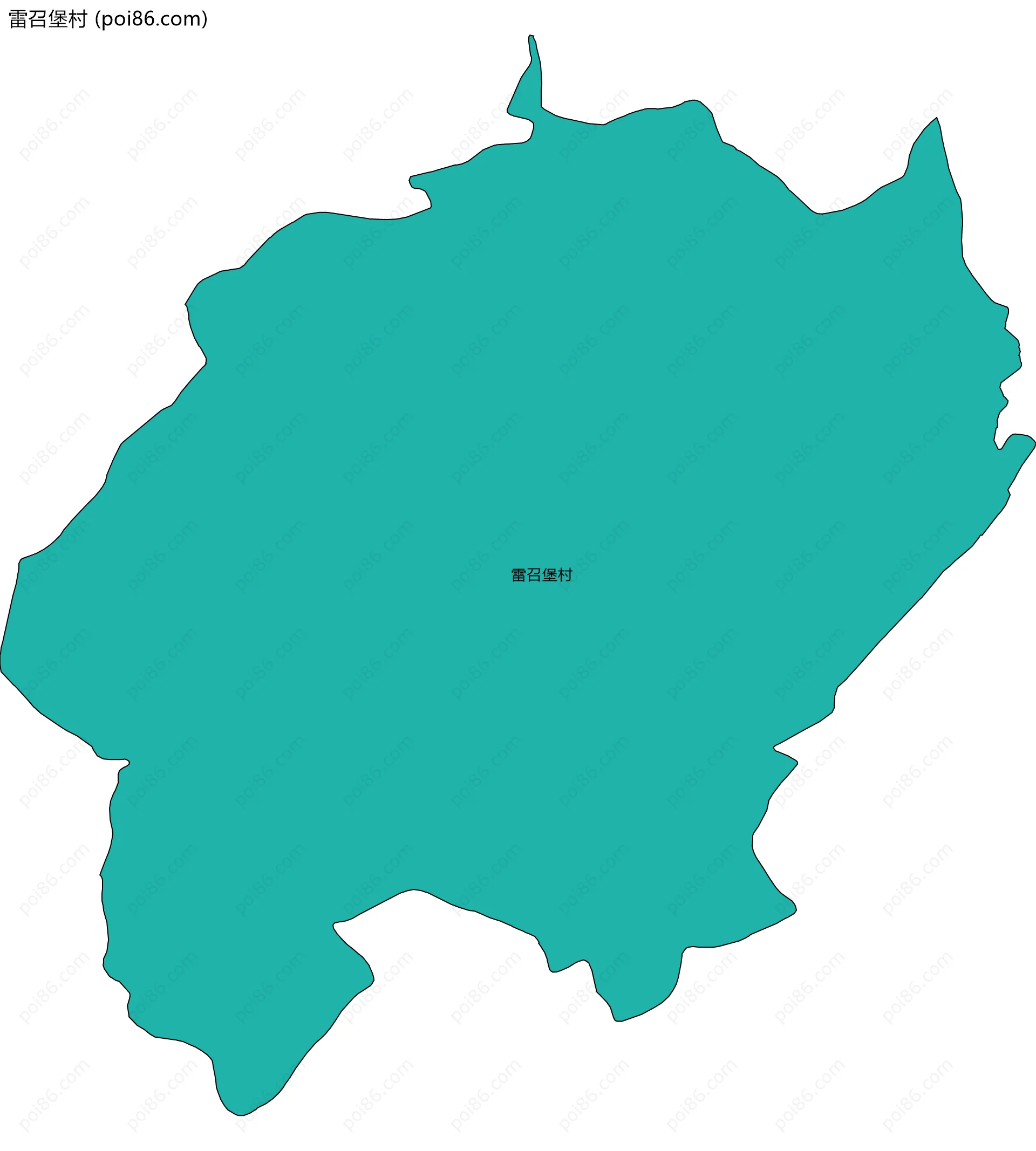 雷召堡村边界地图
