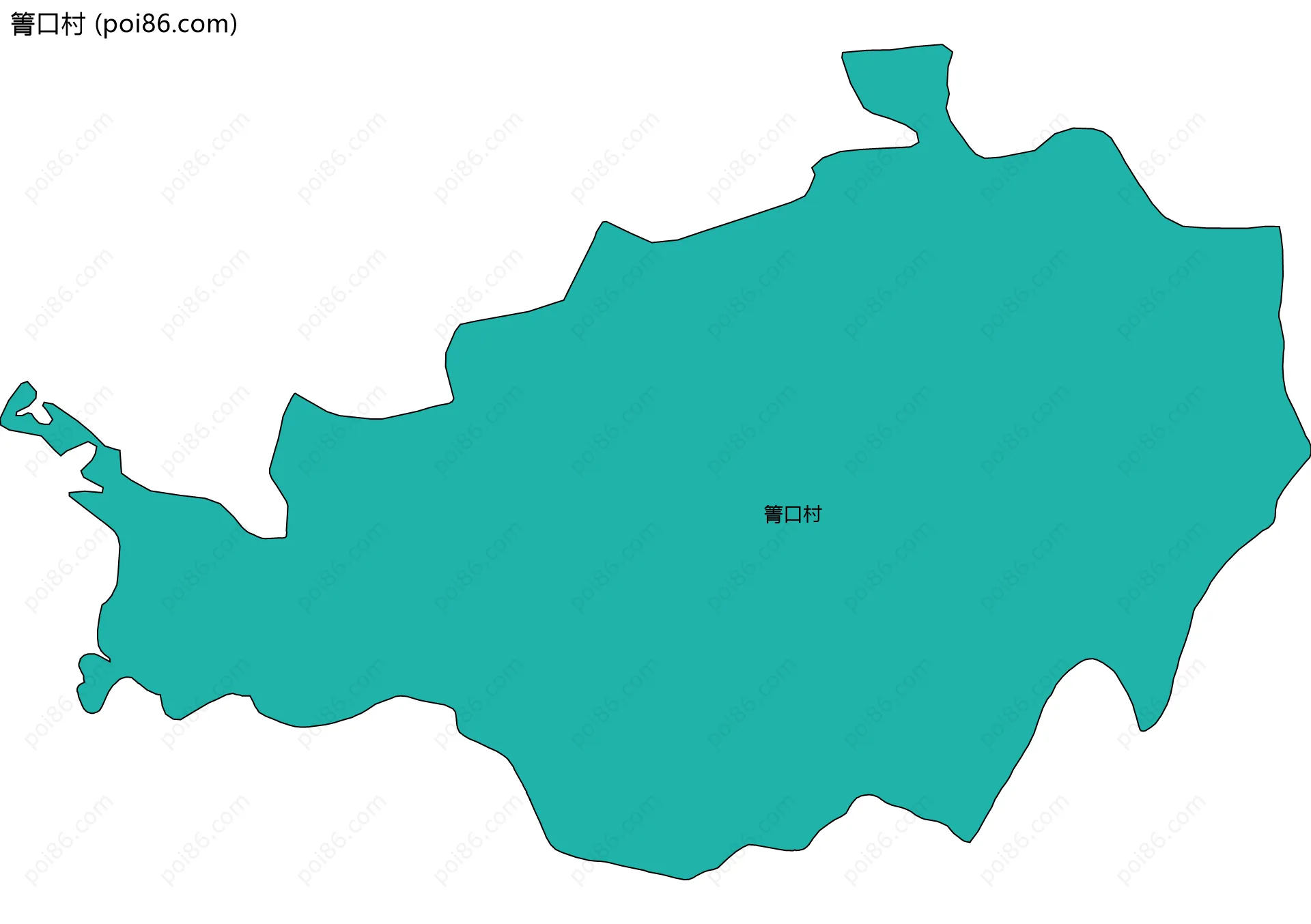 箐口村边界地图