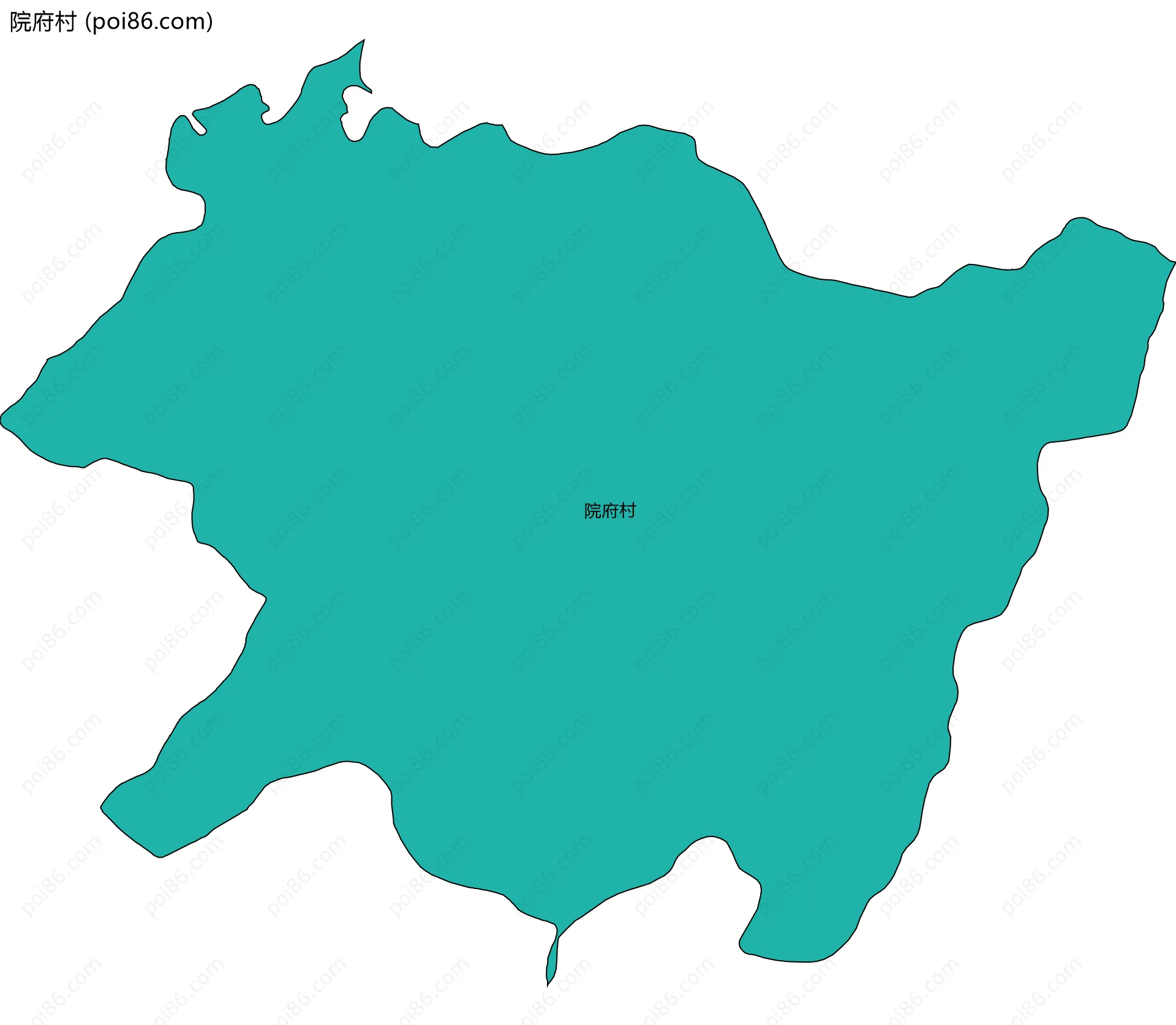 院府村边界地图