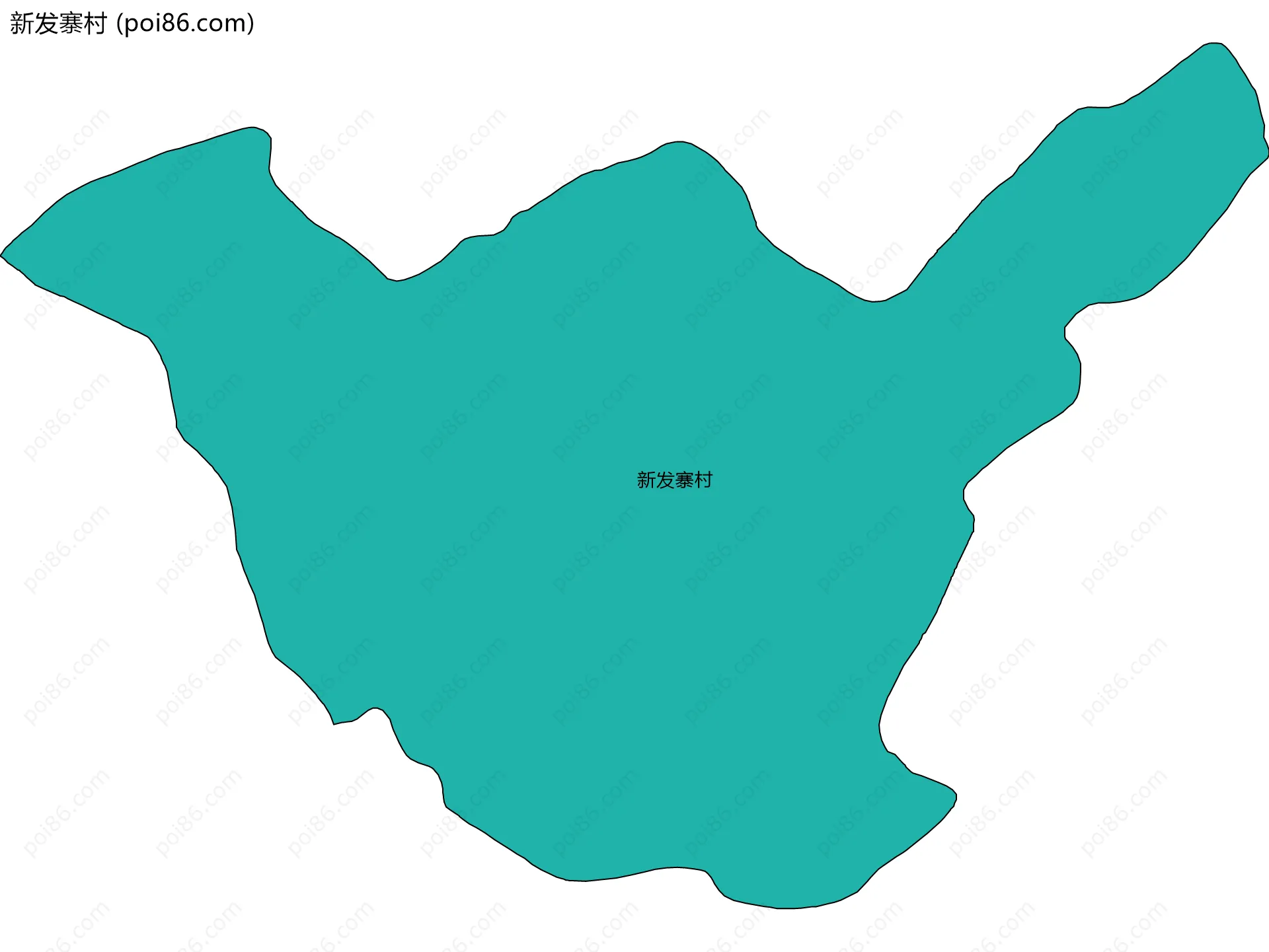 新发寨村边界地图